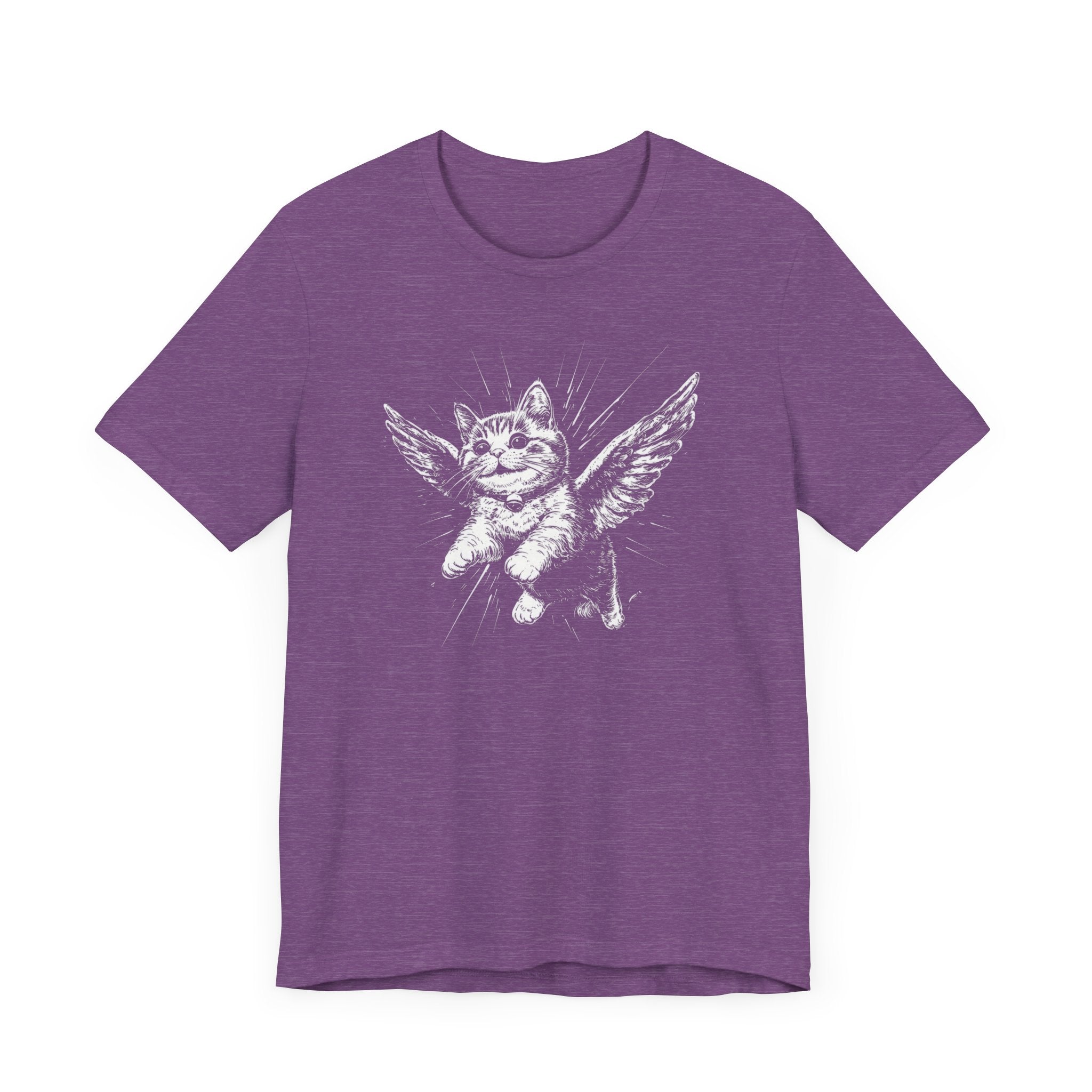 Flying Kitten with Angel Wings Graphic T-Shirt