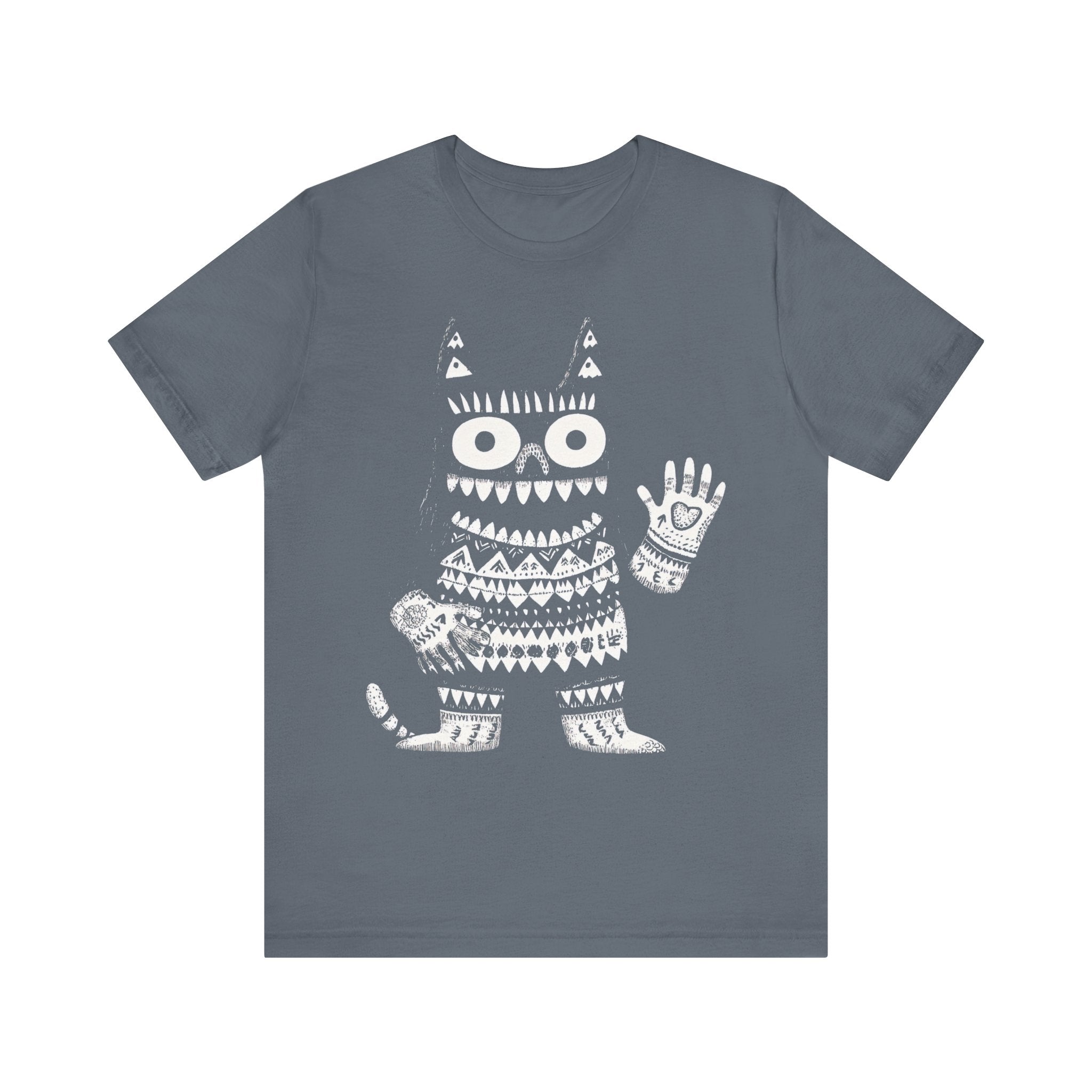 Tribal Pattern Cat Graphic Tee