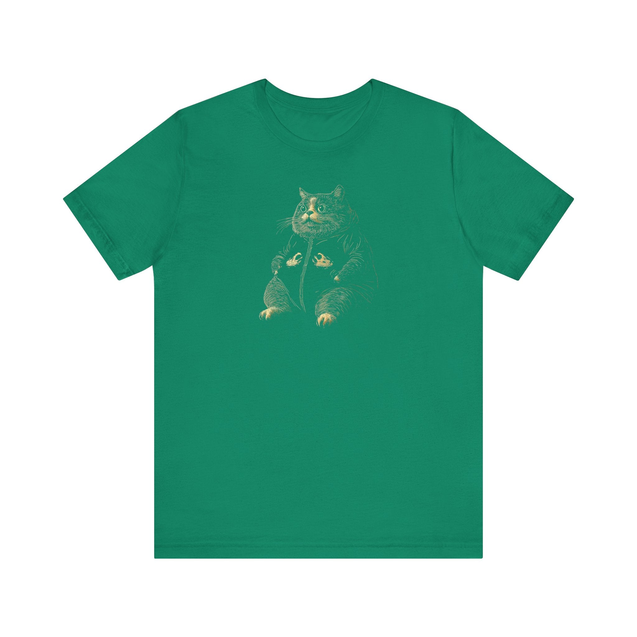 Chubby Cat Hoodie Graphic T-Shirt