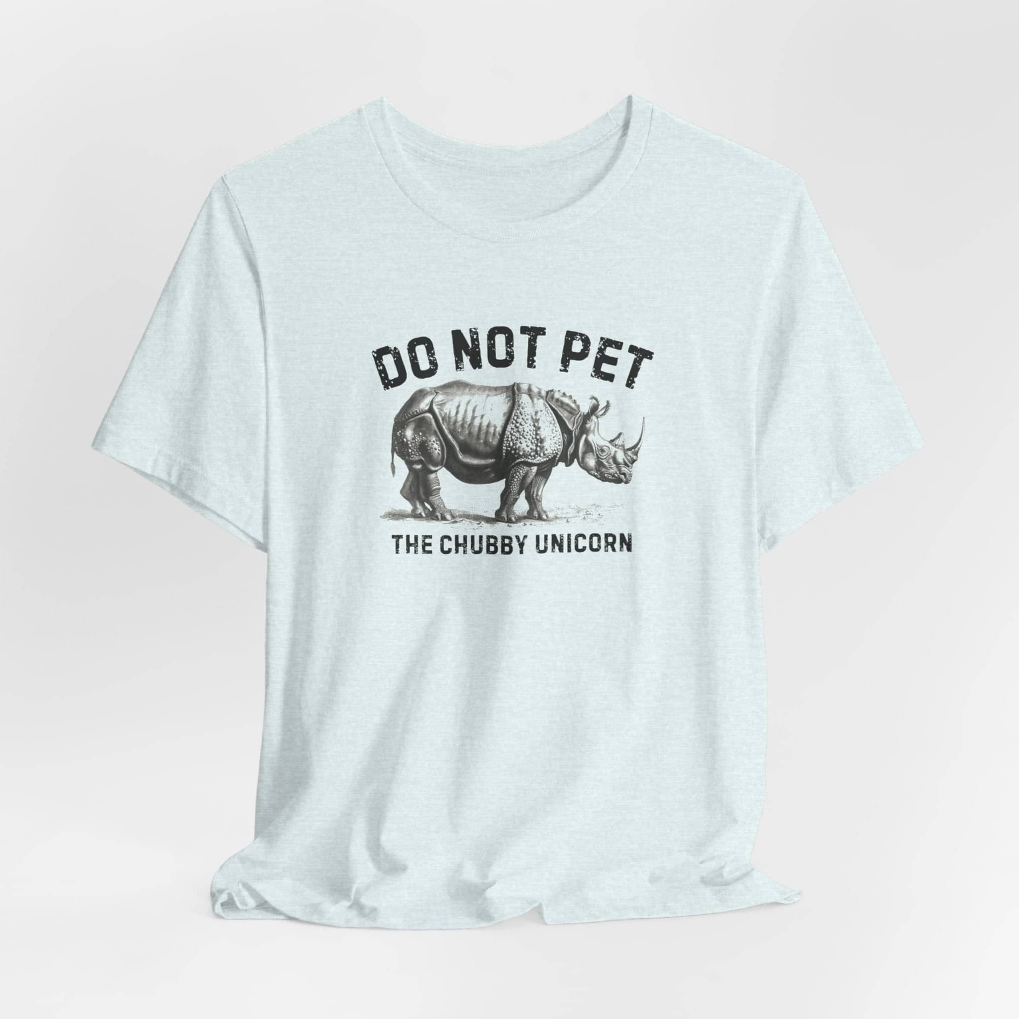 Do Not Pet The Chubby Unicorn Shirt Funny Rhino Lover Tee
