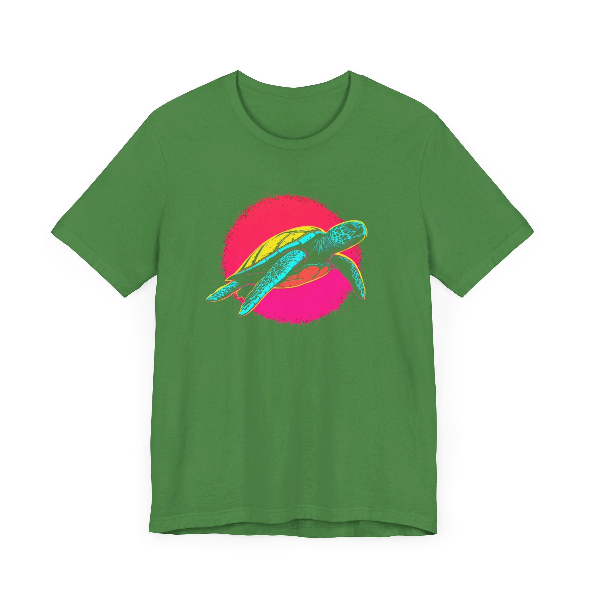 Neon Sea Turtle T-Shirt - Vibrant Ocean Vibes
