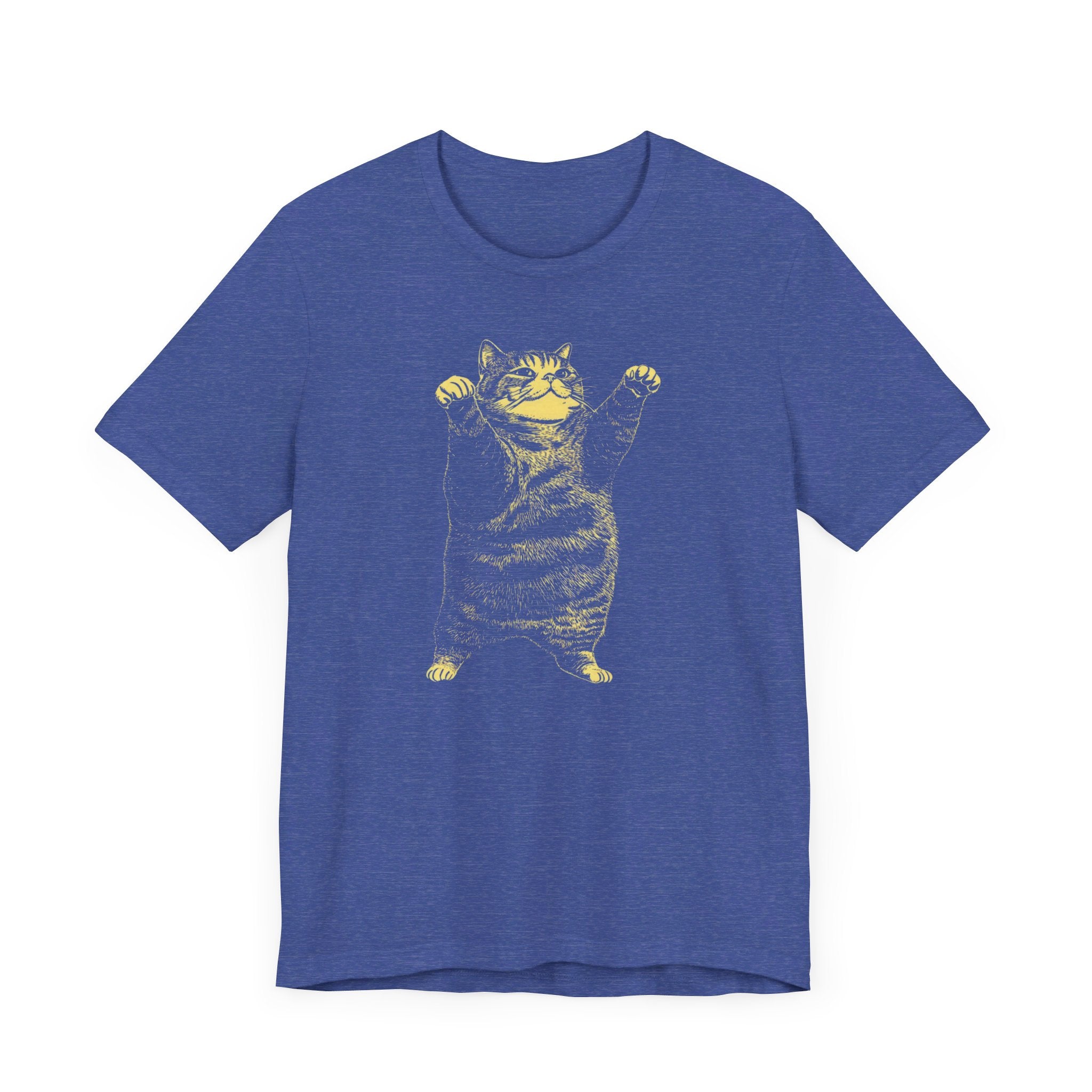 Stretching Cat T-Shirt - Funny Feline Pose Design