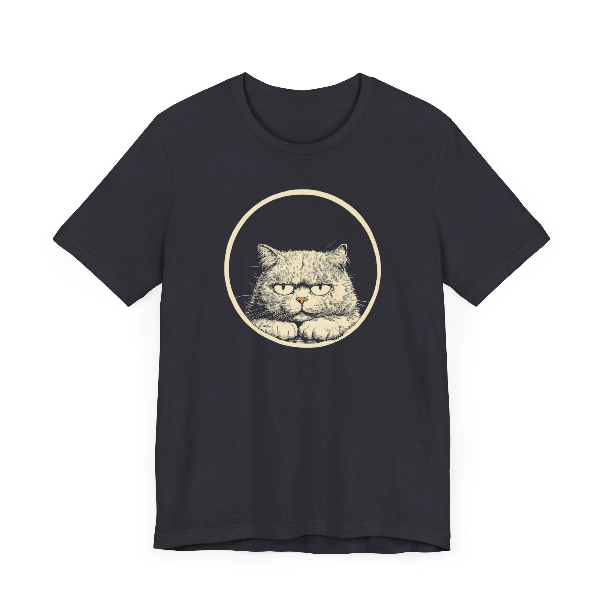Grumpy Persian Cat Graphic Tee – Vintage Style Cat Lover Shirt