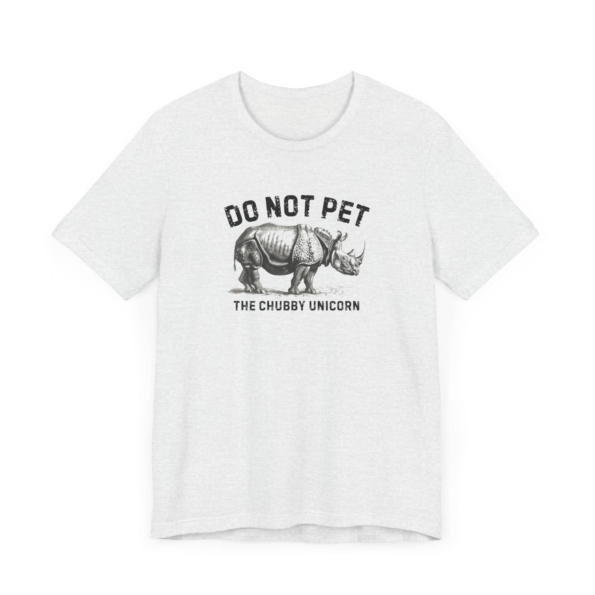 Do Not Pet The Chubby Unicorn Shirt Funny Rhino Lover Tee