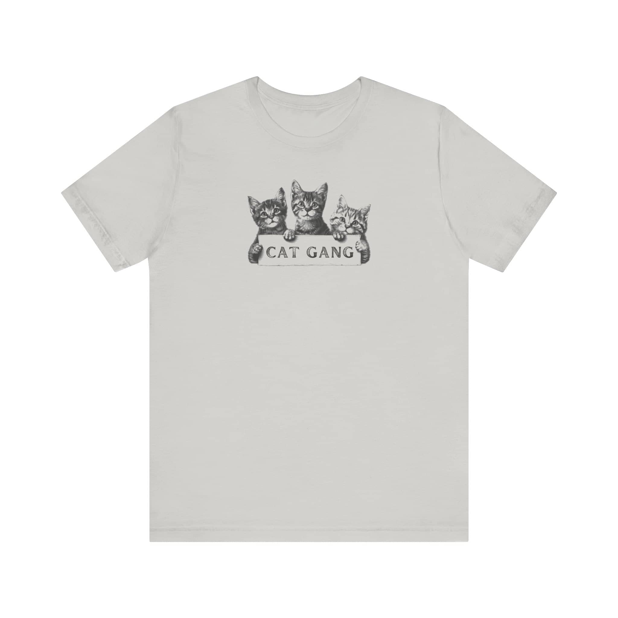 Cat Gang Shirt Funny Cat Lover Kitten Unisex Jersey Short Sleeve Tee