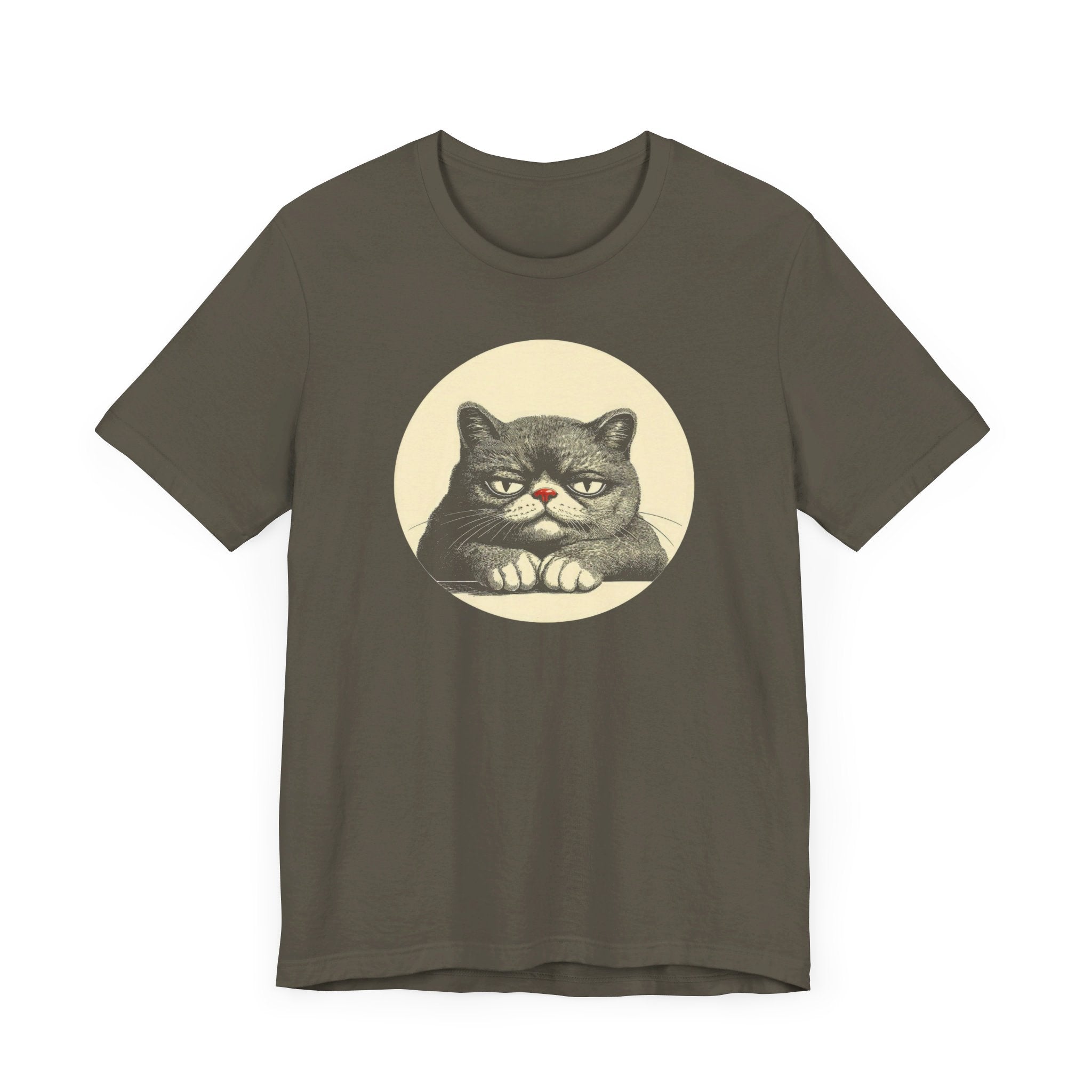 Grumpy Cat Graphic Tee – Vintage Style Cat Lover Shirt