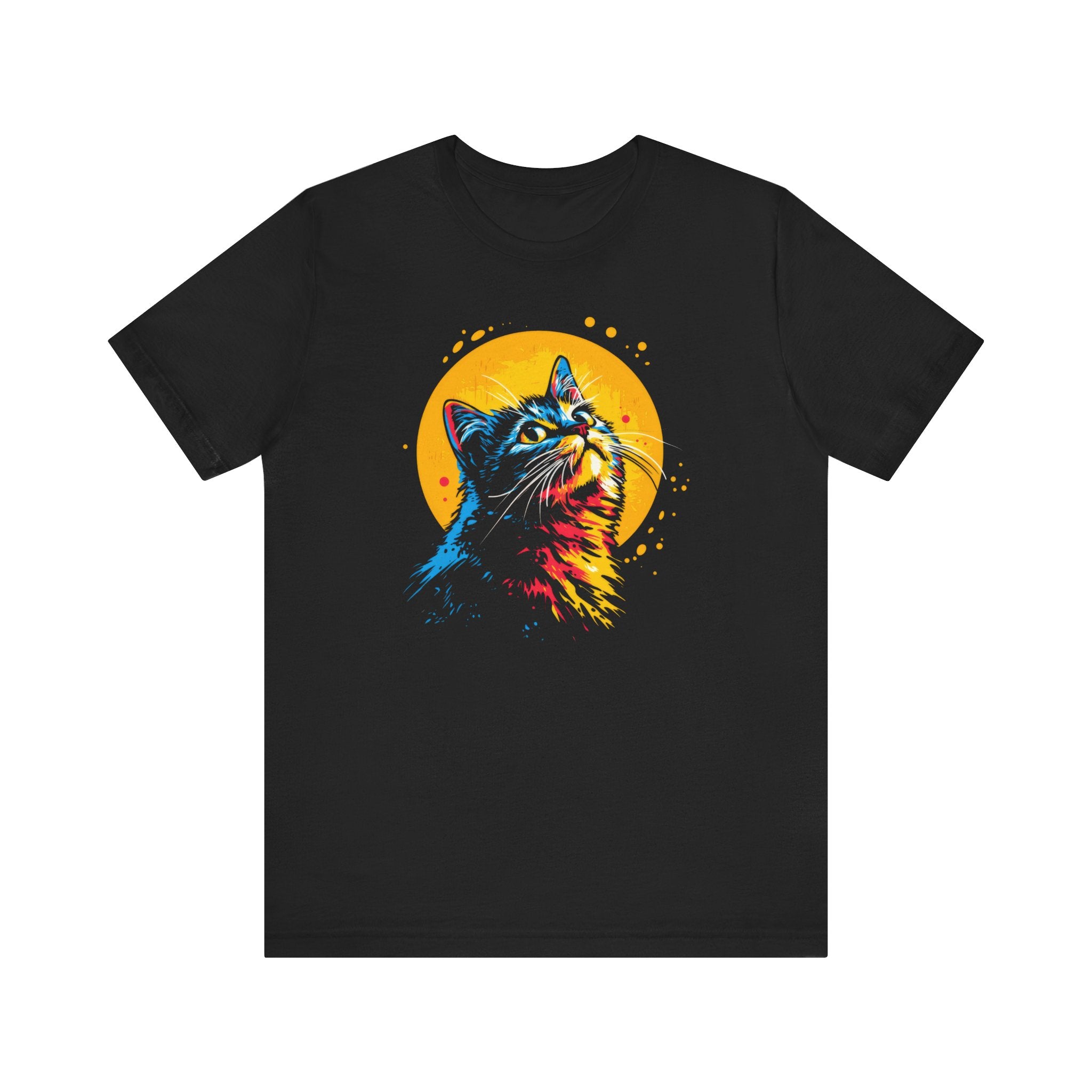 Vibrant Cat Graphic Tee