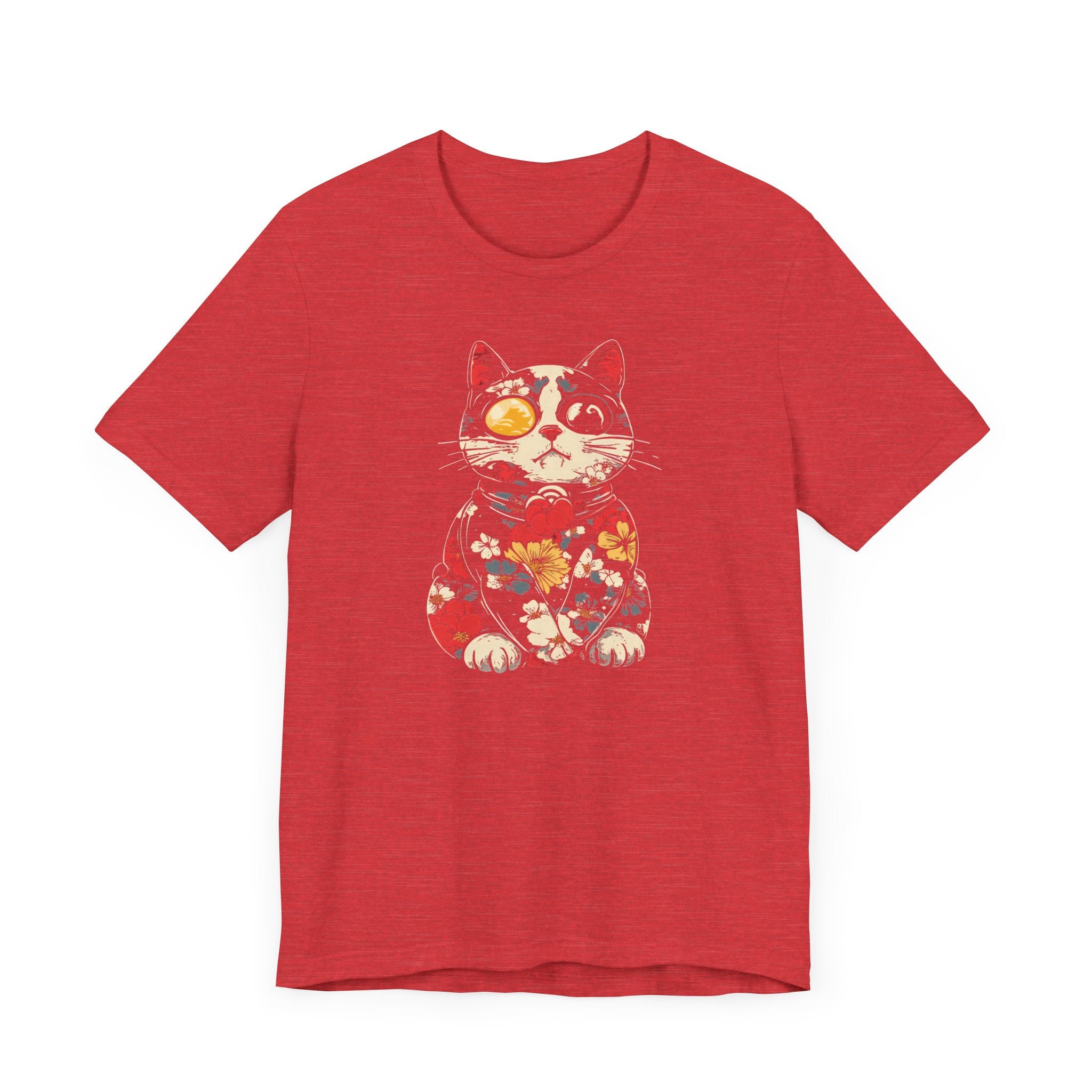 Floral Steampunk Cat T-Shirt