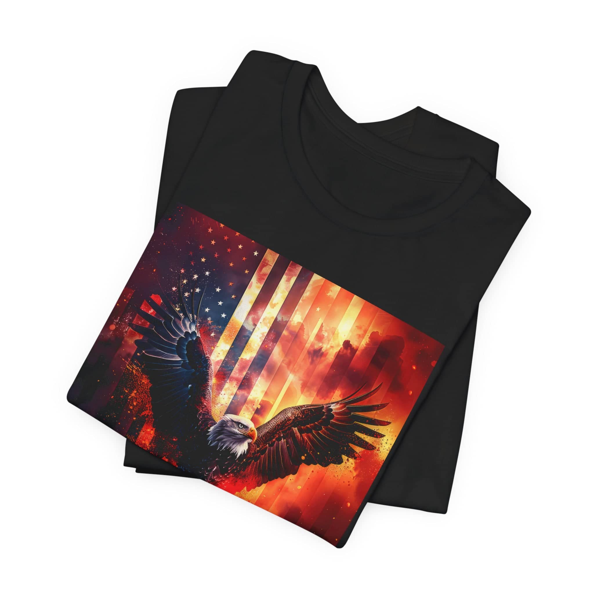 Majestic Flight: Liberty Eagle T-Shirt Unisex Jersey Short Sleeve Tee