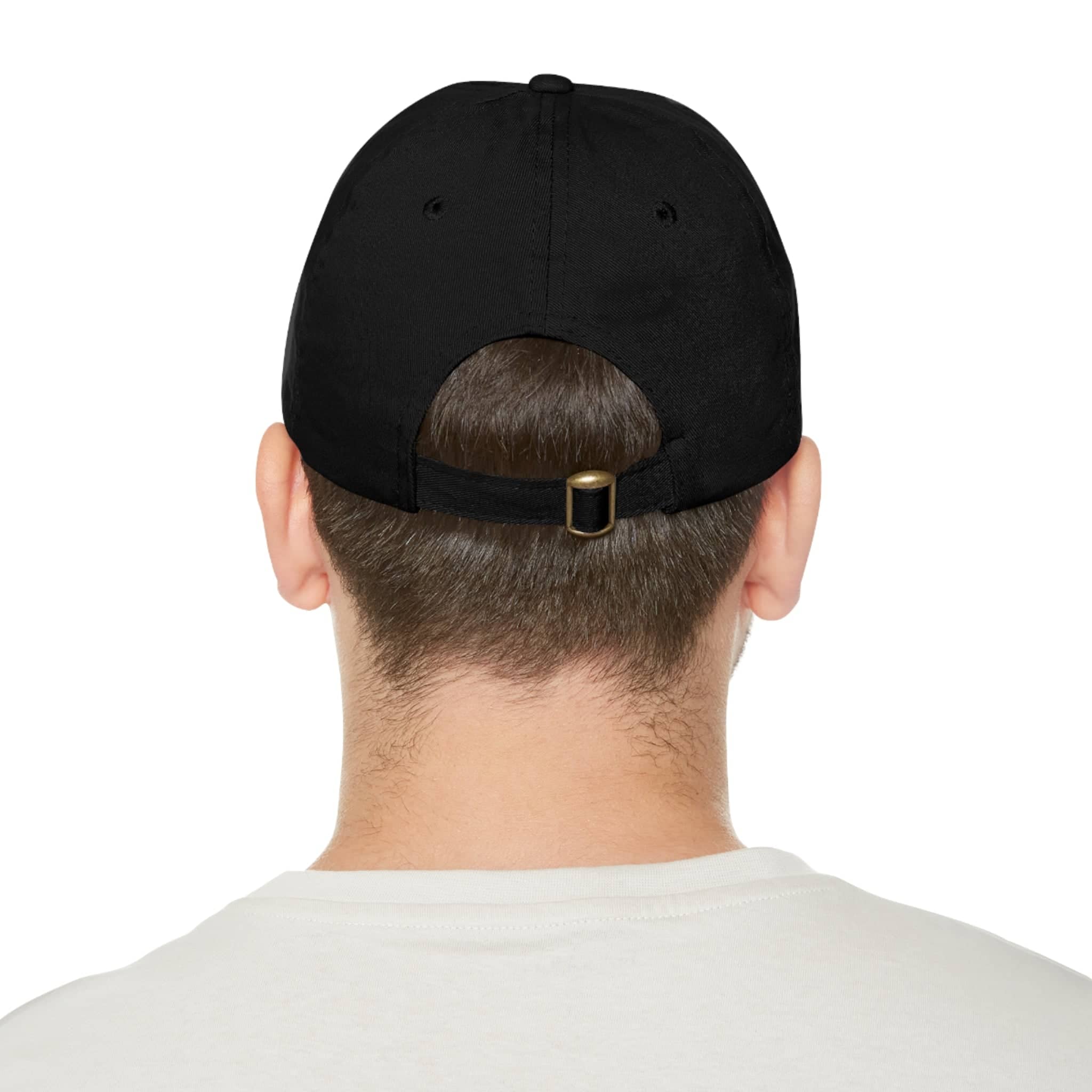 Department of HUH Cat Dad Hat with Leather Patch (Round)