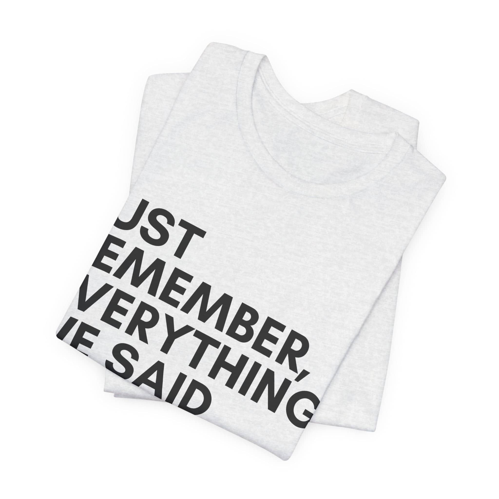 Predictive Proverbs Tee Top Centered Unisex Jersey Short Sleeve Tee