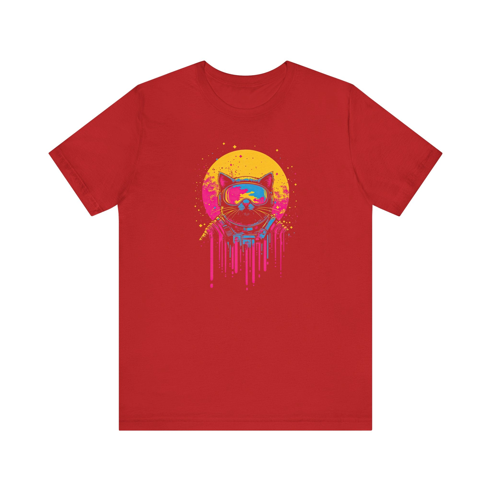 Retro Futuristic Cat T-Shirt