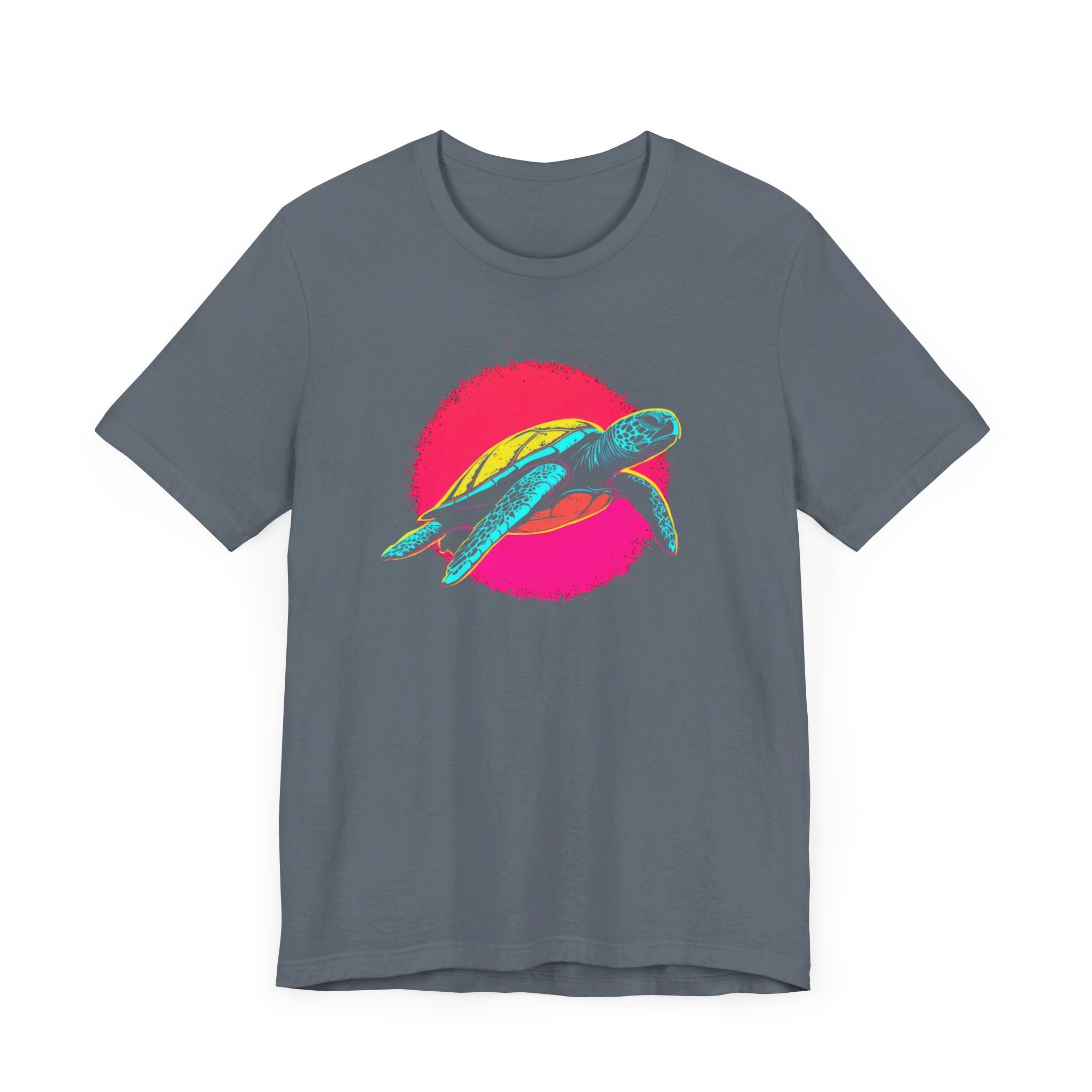 Neon Sea Turtle T-Shirt - Vibrant Ocean Vibes