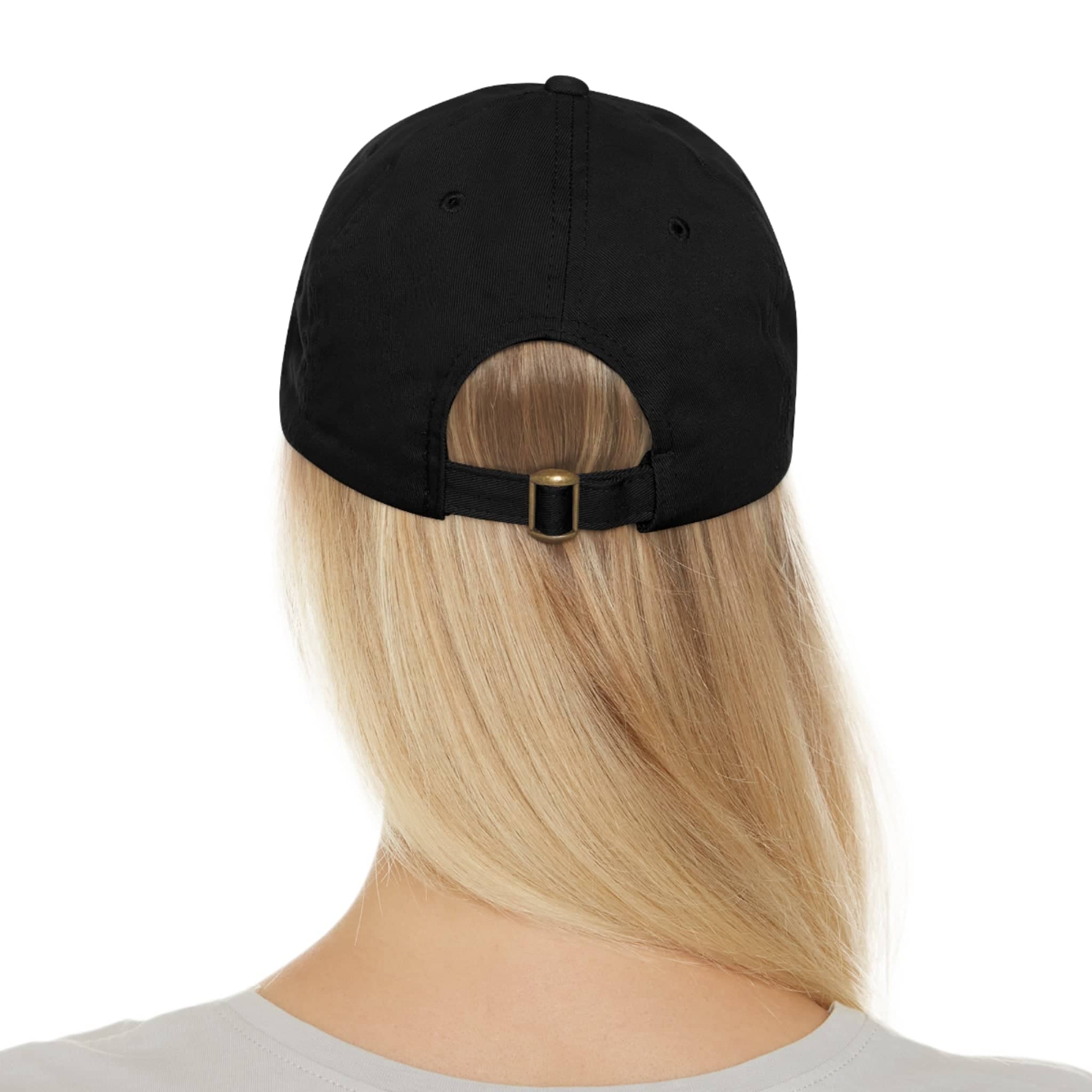 Department of HUH Cat Dad Hat with Leather Patch (Round)
