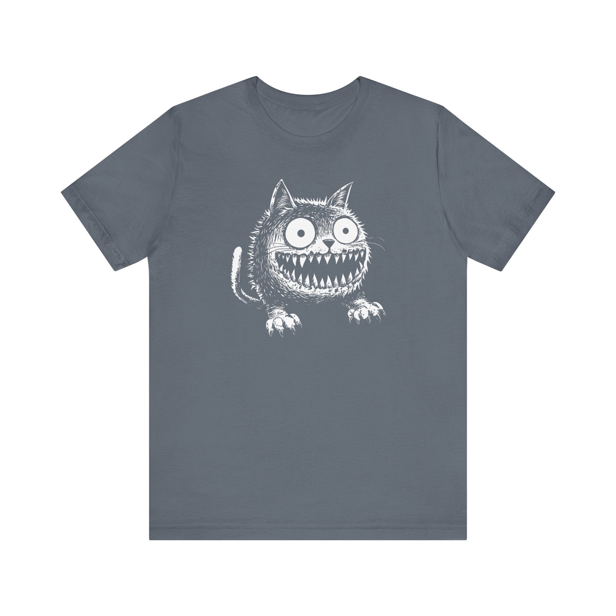 Grinning Creepy Cat T-Shirt