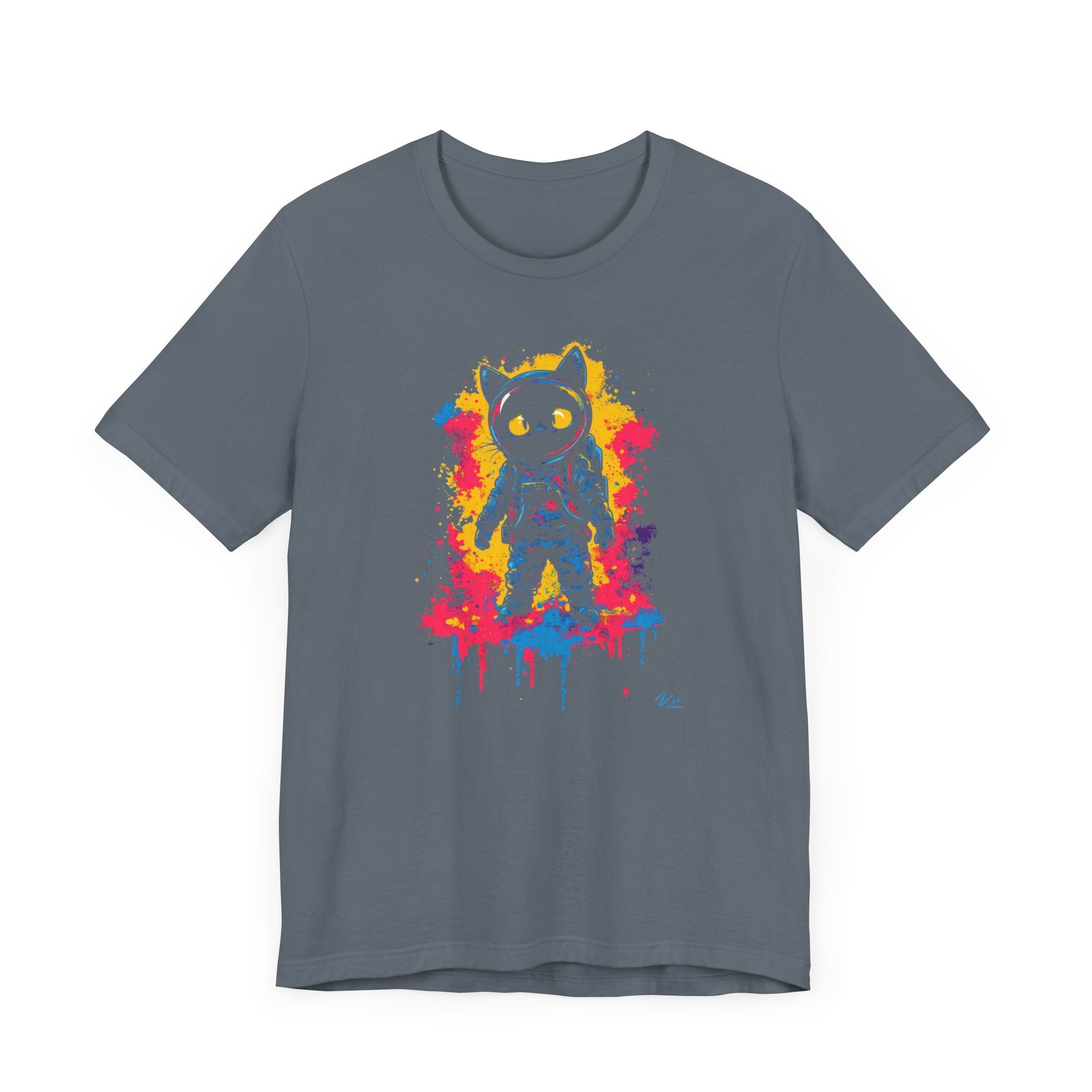 Vibrant Splash Catstronaut T-Shirt
