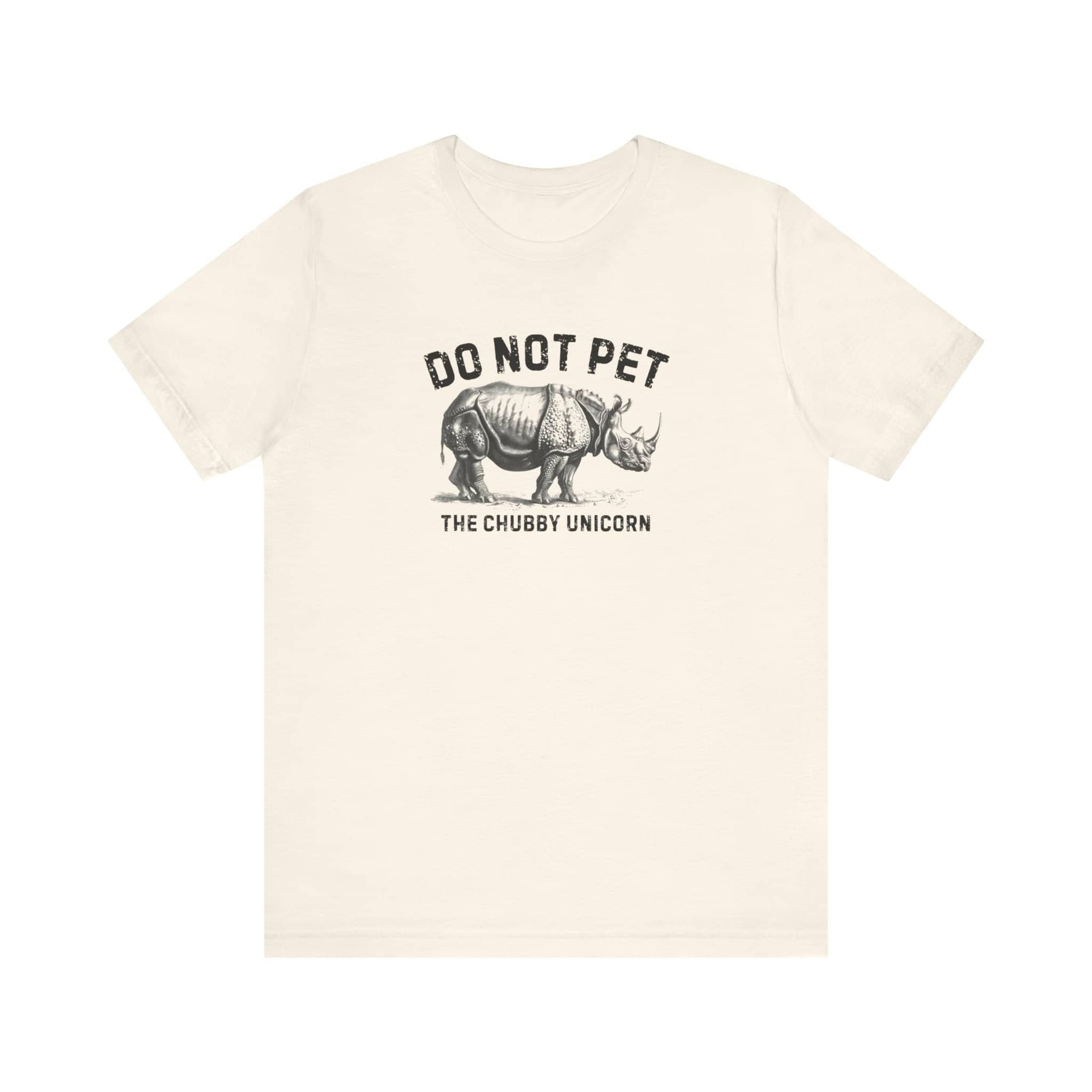 Do Not Pet The Chubby Unicorn Shirt Funny Rhino Lover Tee