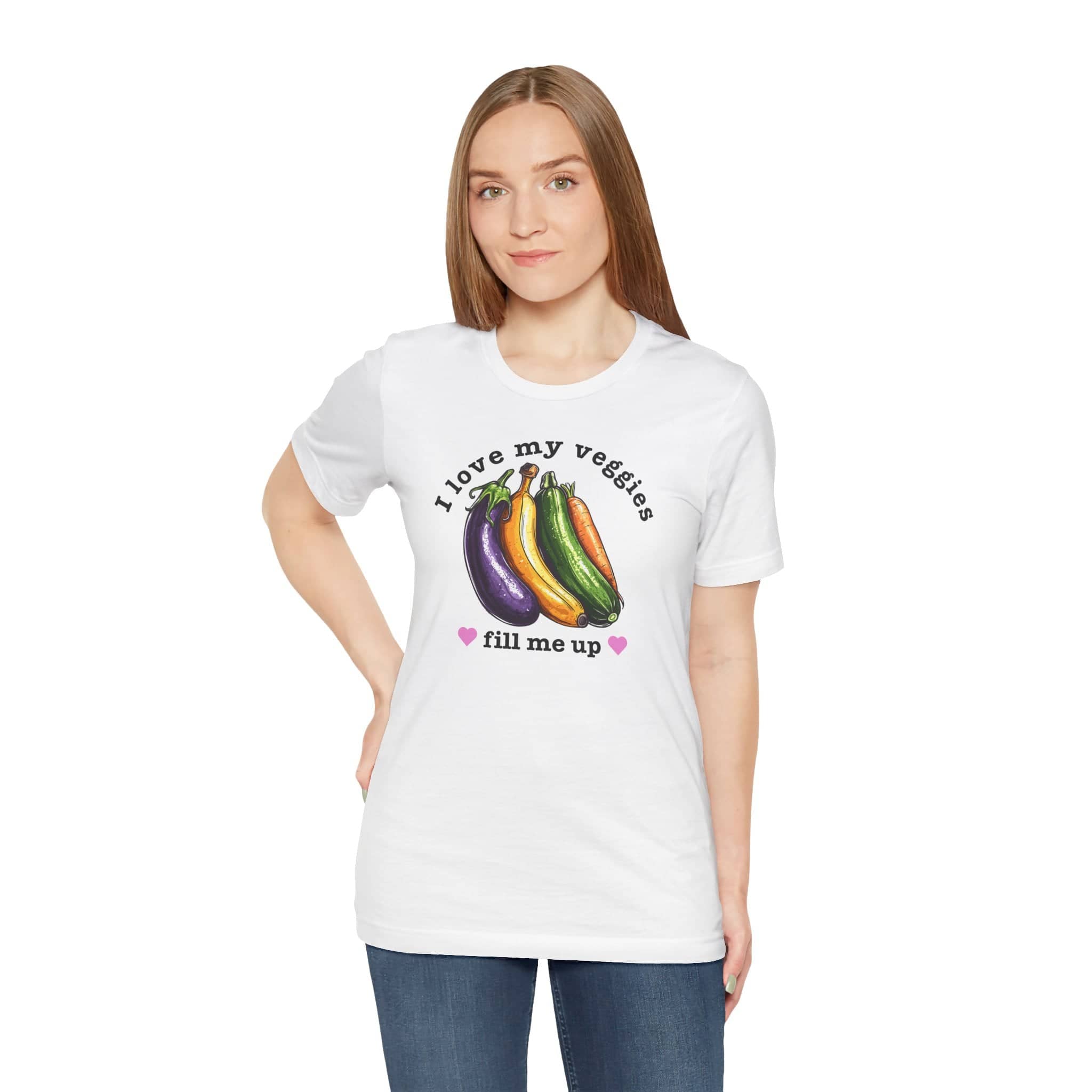 I Love My Veggies Fill Me Up Shirt Funny Vegetable Lover Tee