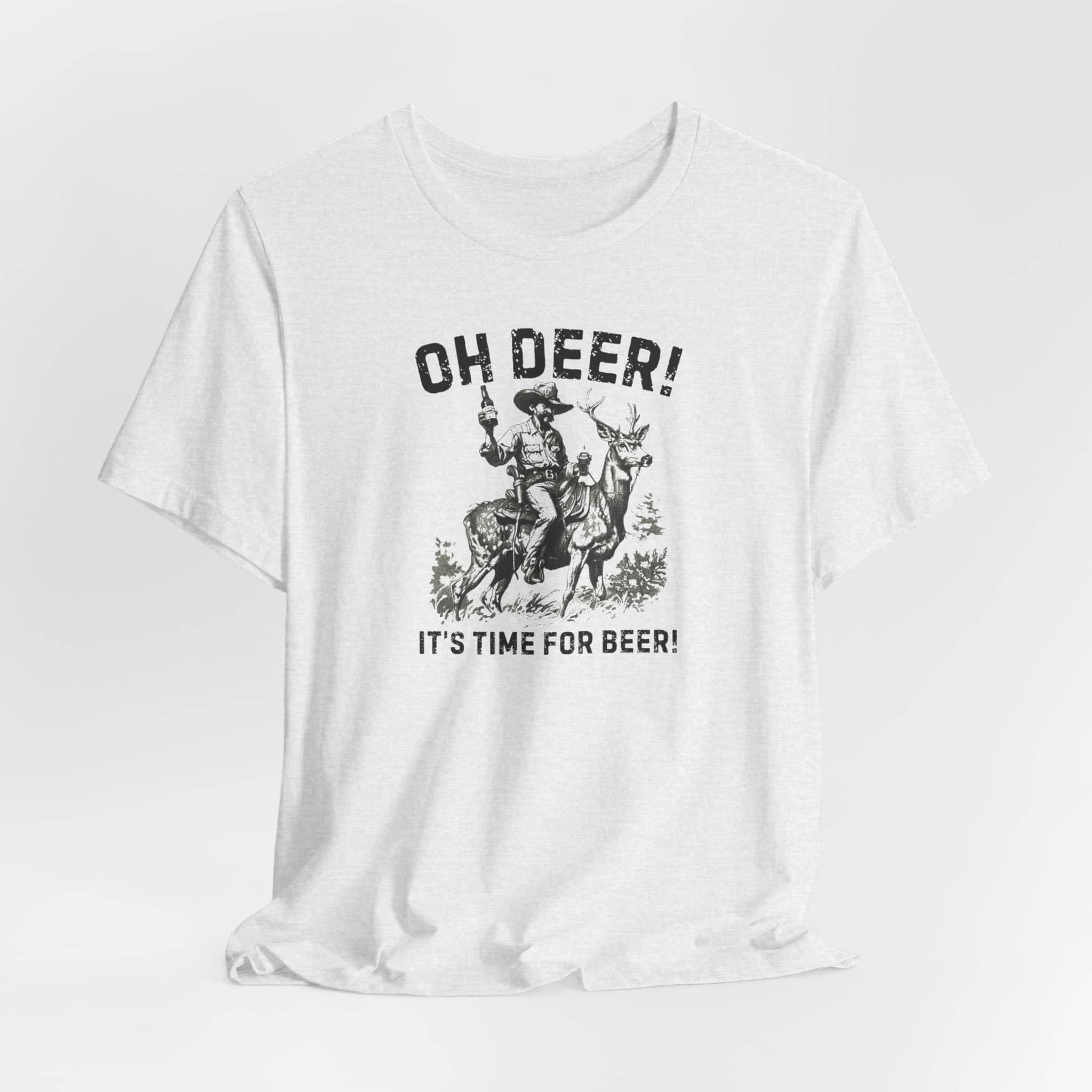 Oh Deer Its Time For Beer Shirt Funny Drinking Tee