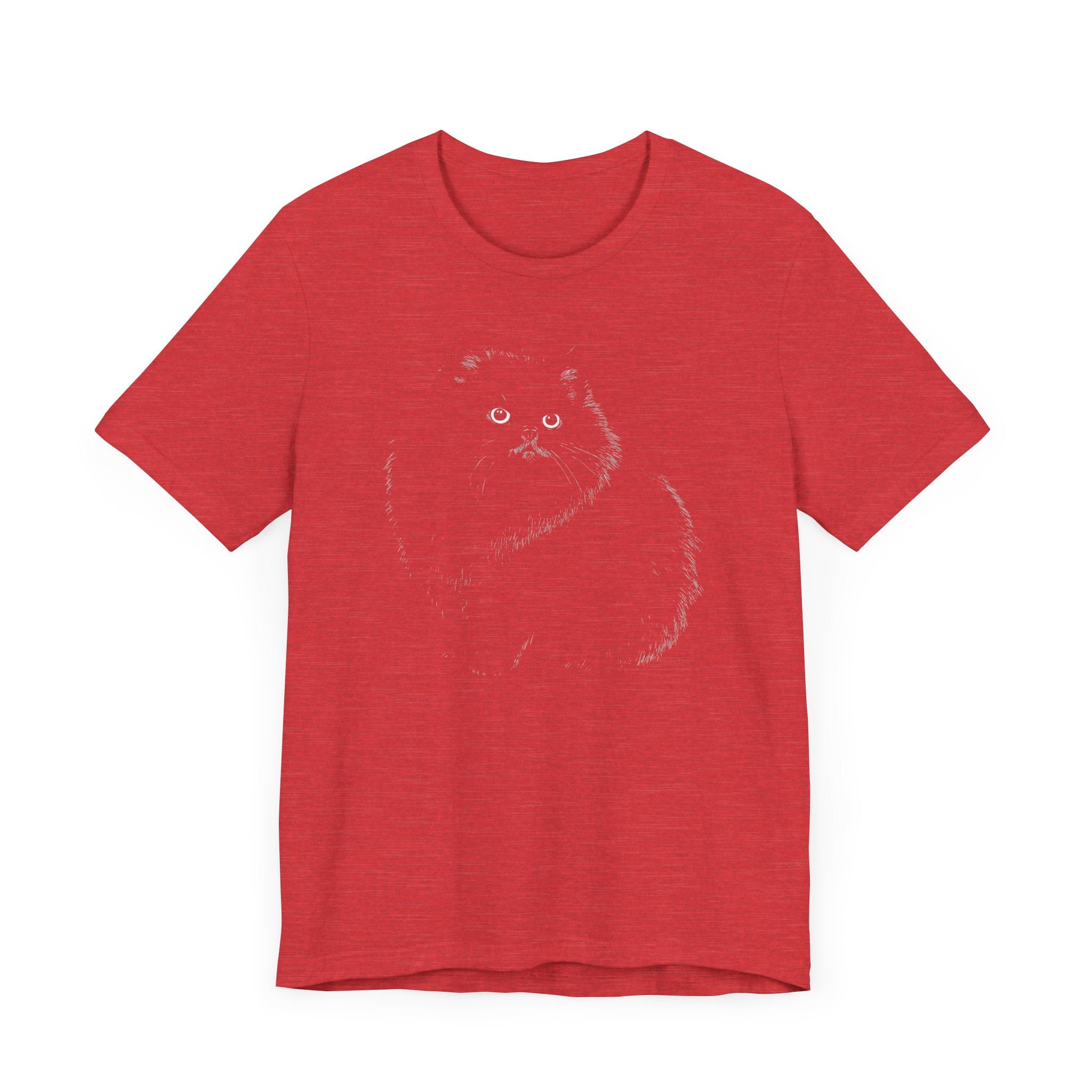Fluffy Black Cat Graphic Tee