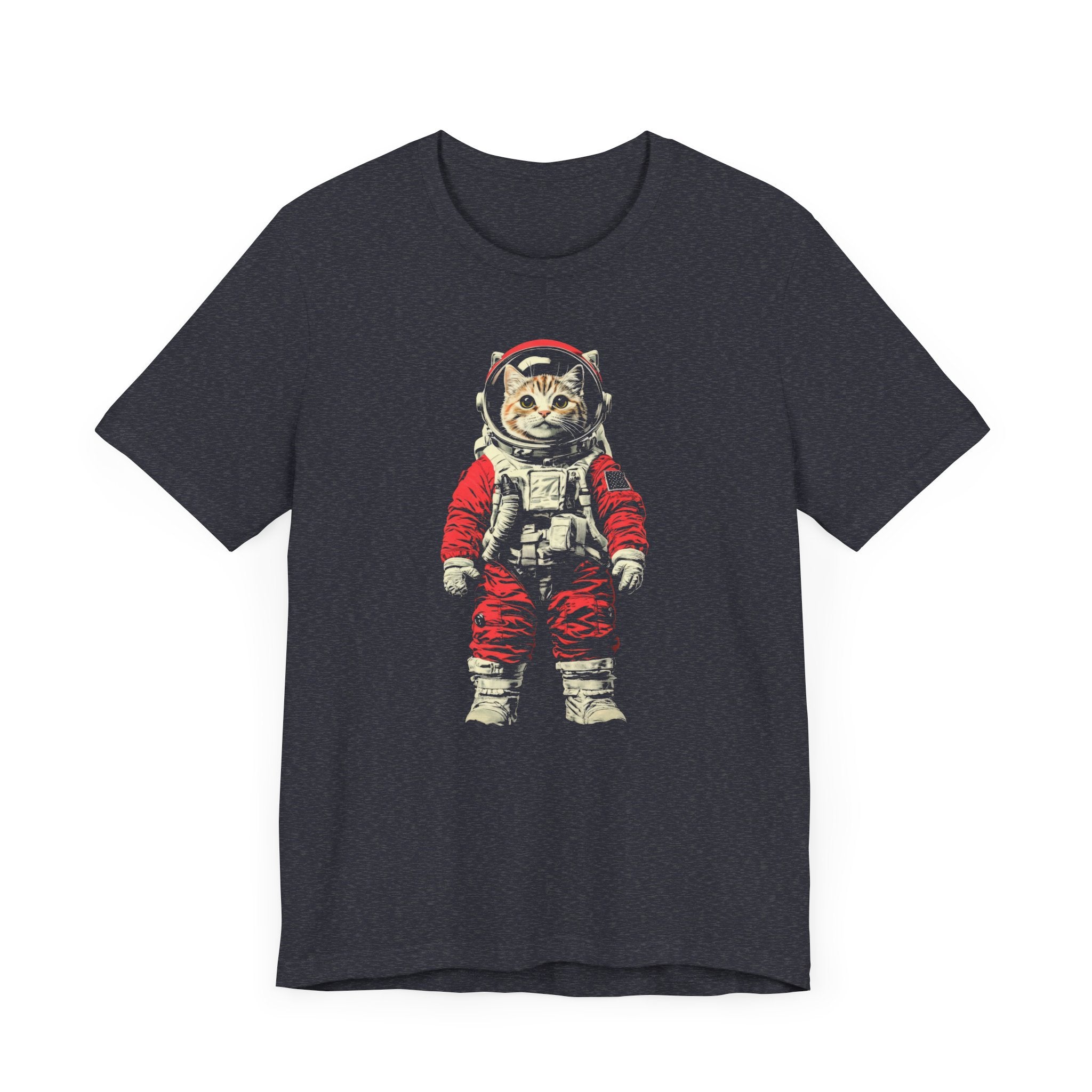 Adventurous Cat Astronaut Graphic Tee