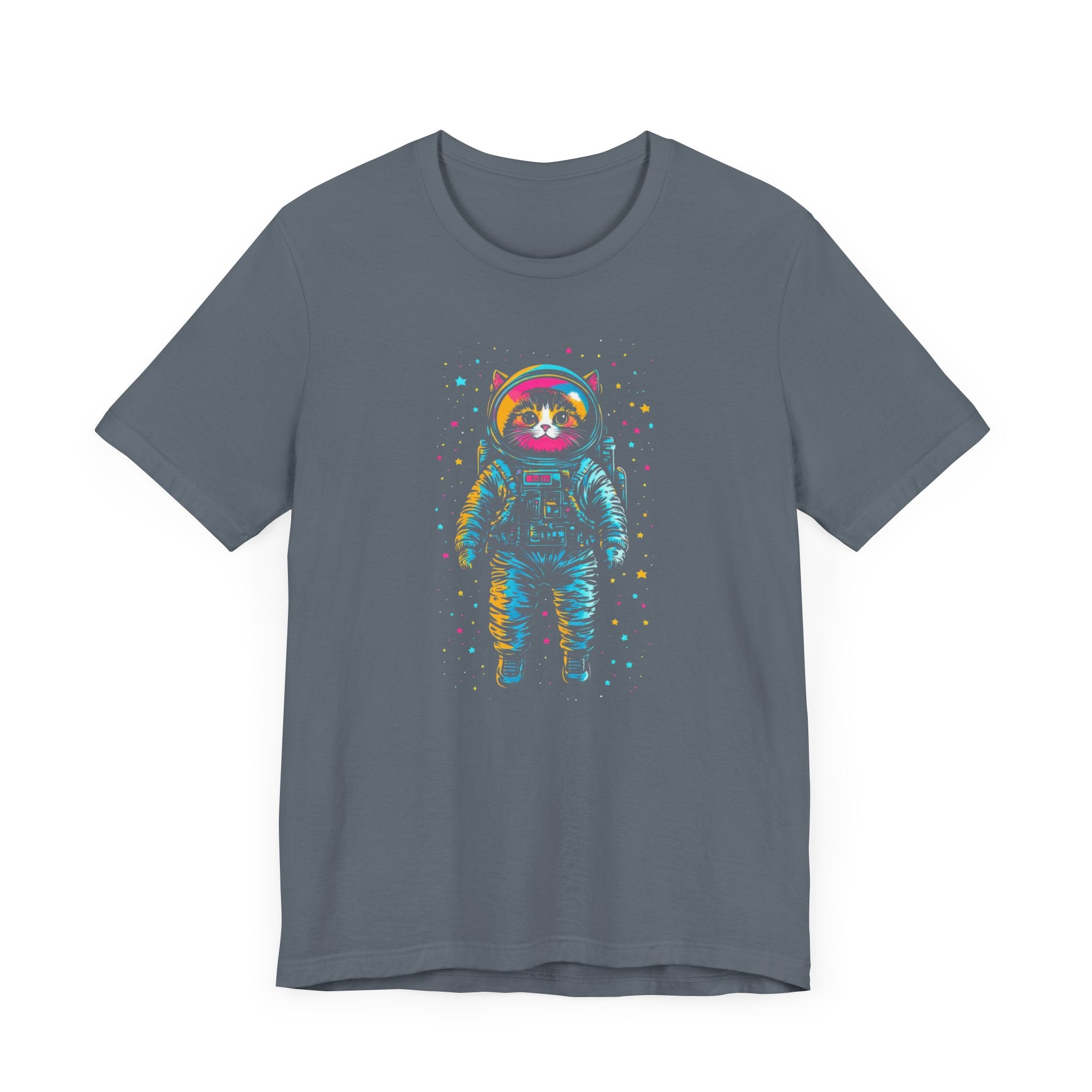 Neon Cosmic Catstronaut T-Shirt