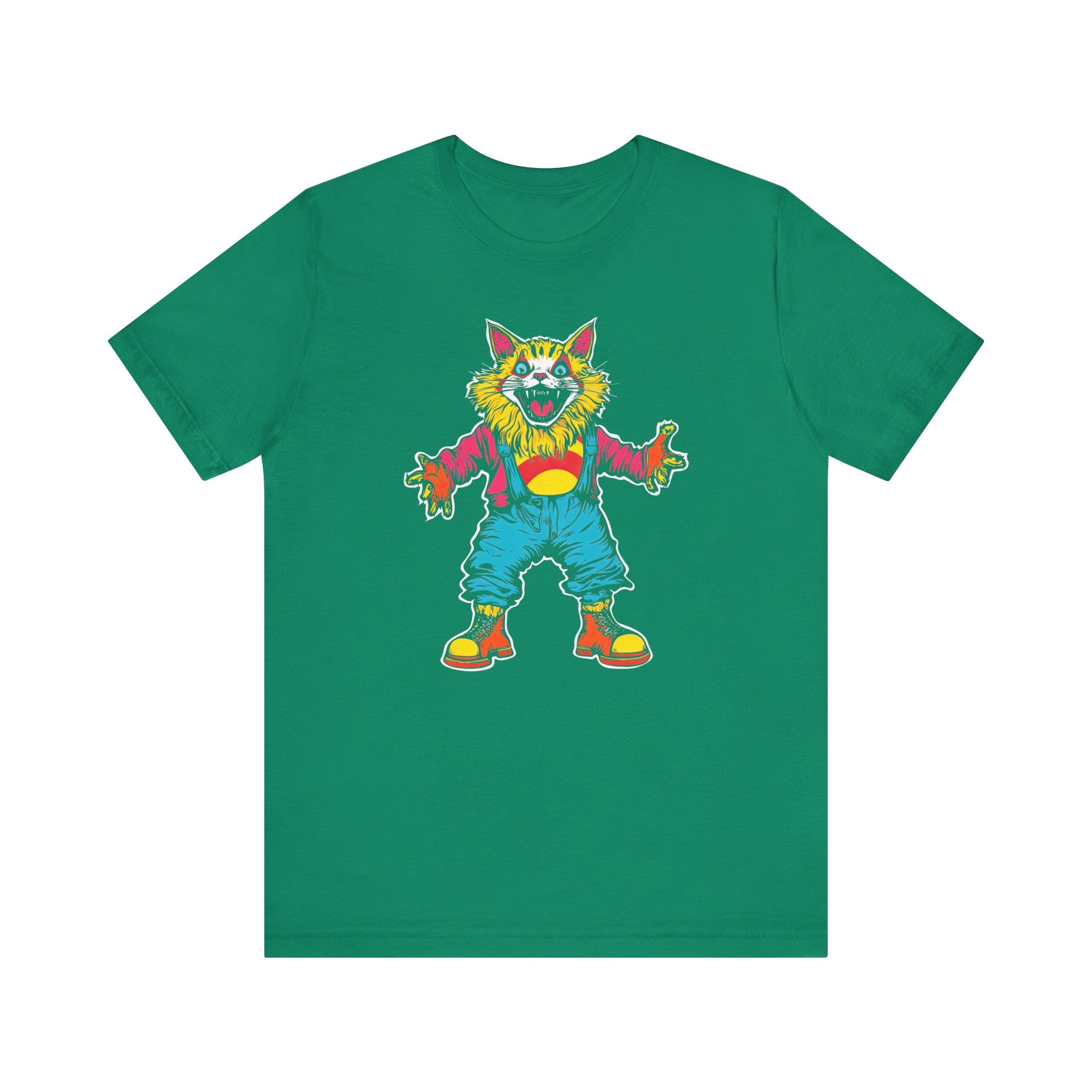 Colorful Clown Cat T-Shirt