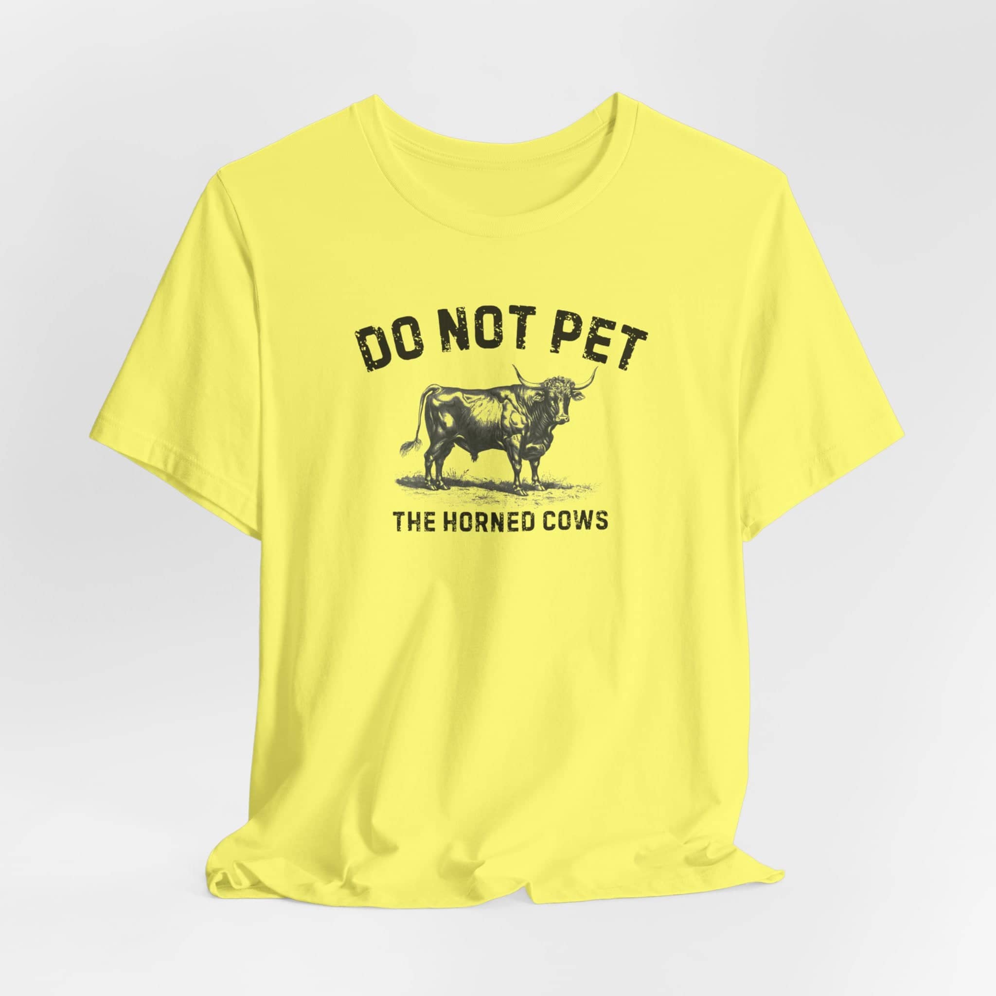 Do Not Pet The Horned Cows Shirt Funny Bull Lover Tee