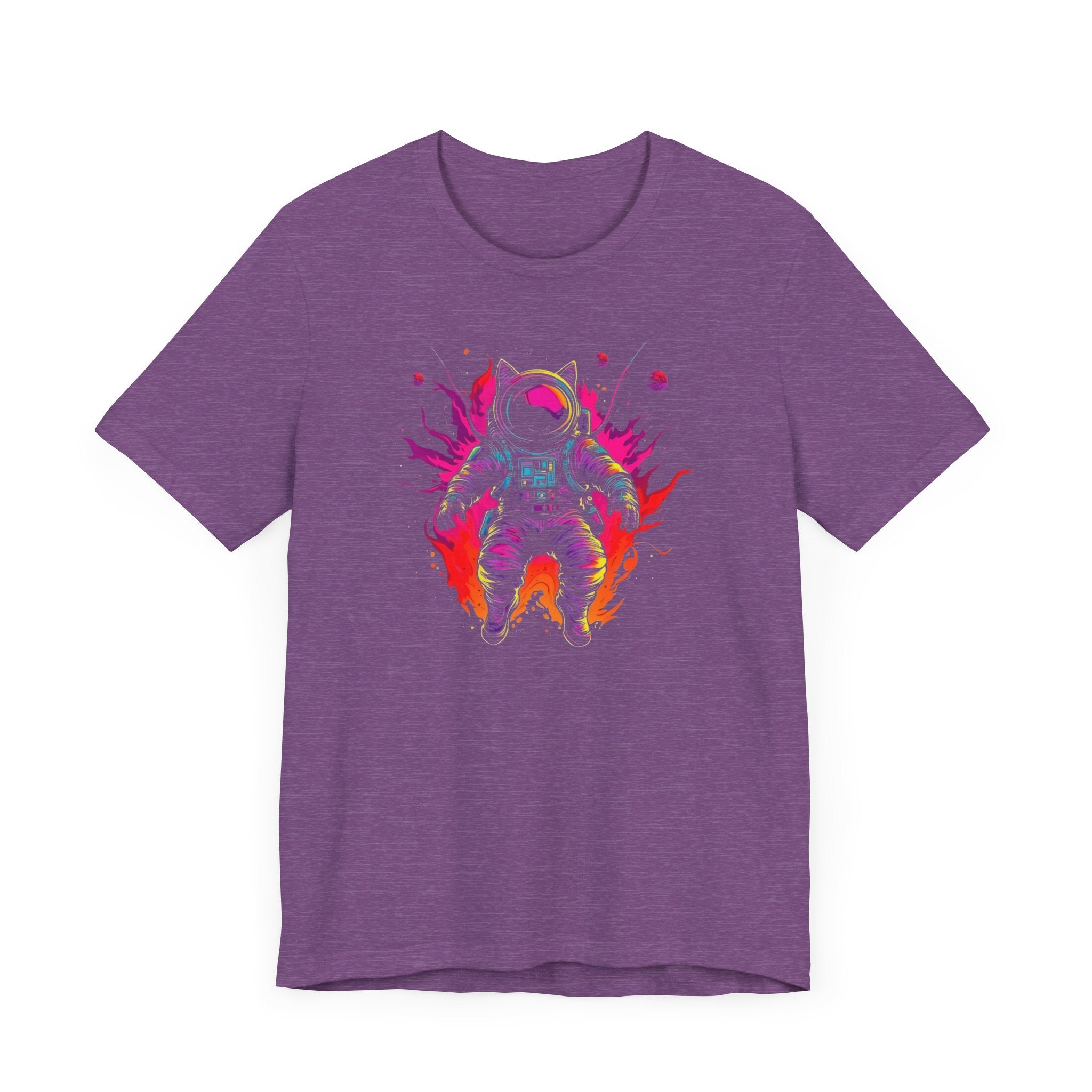 Neon Astronaut Cat T-Shirt