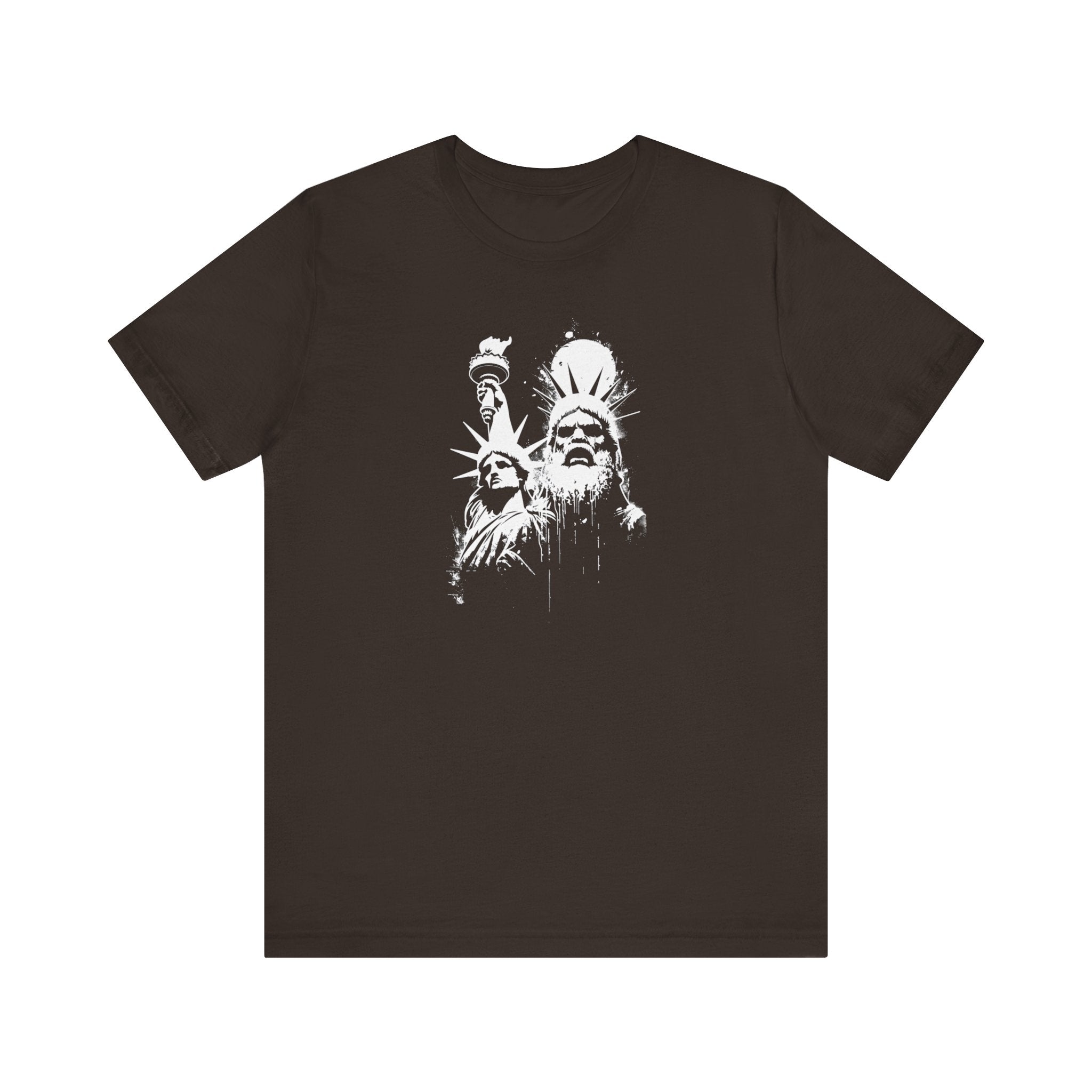 Bigfoot Statue of Liberty T-Shirt Funny Parody Design