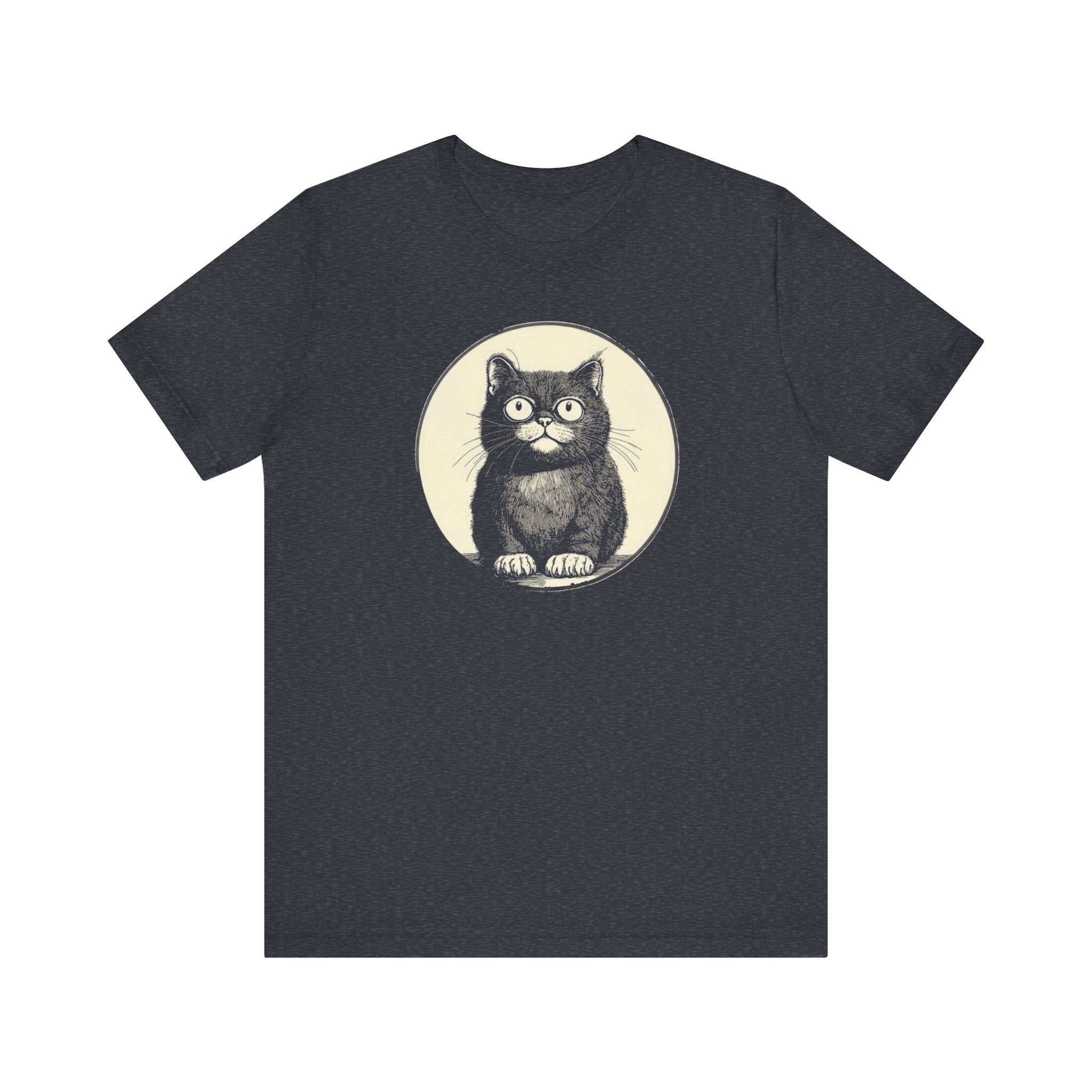 Cute Cat Graphic Tee – Vintage Style Cat Lover Shirt