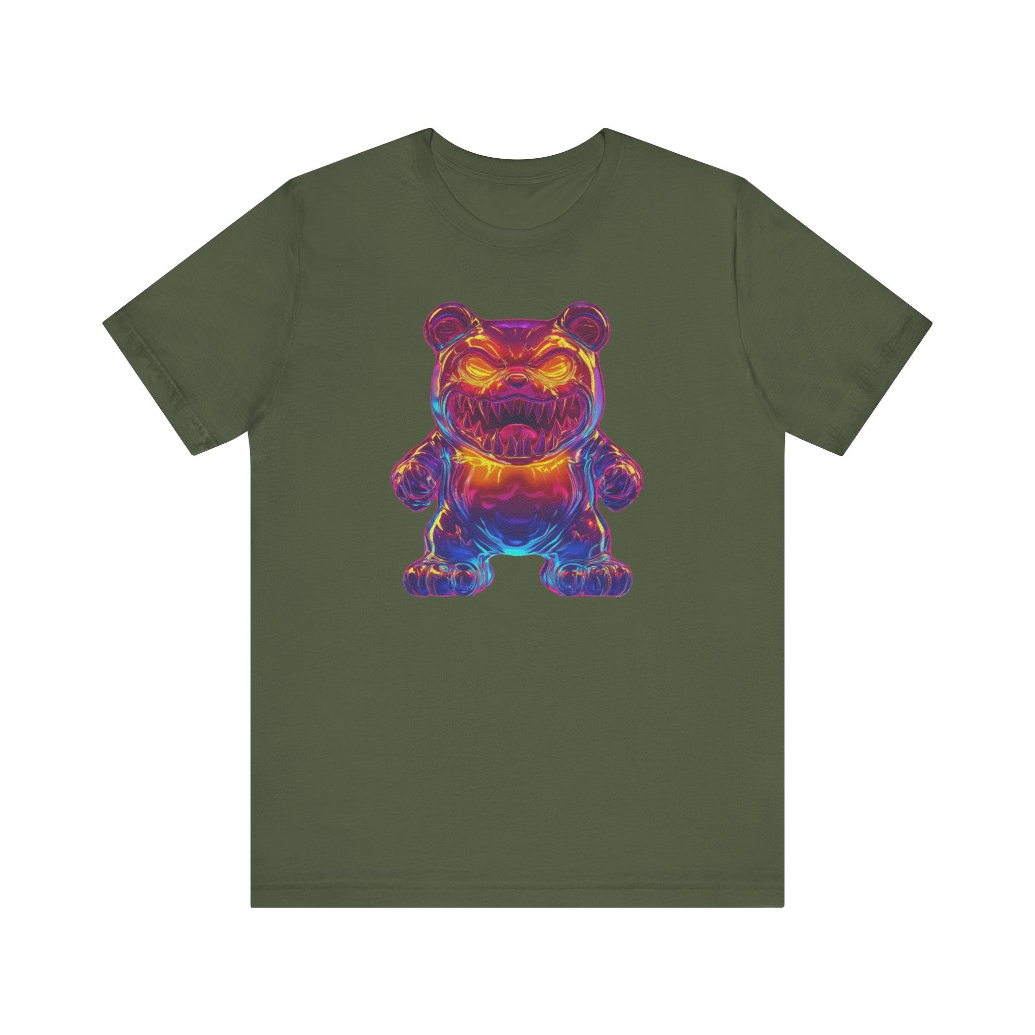 Neon Monster Bear T-Shirt Bold and Playful Design