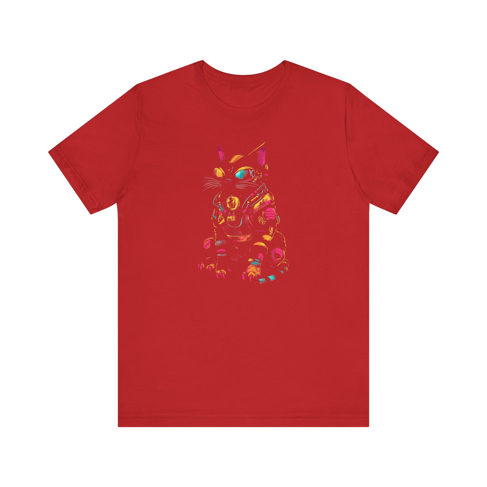 Neon Cyber Cat T-Shirt