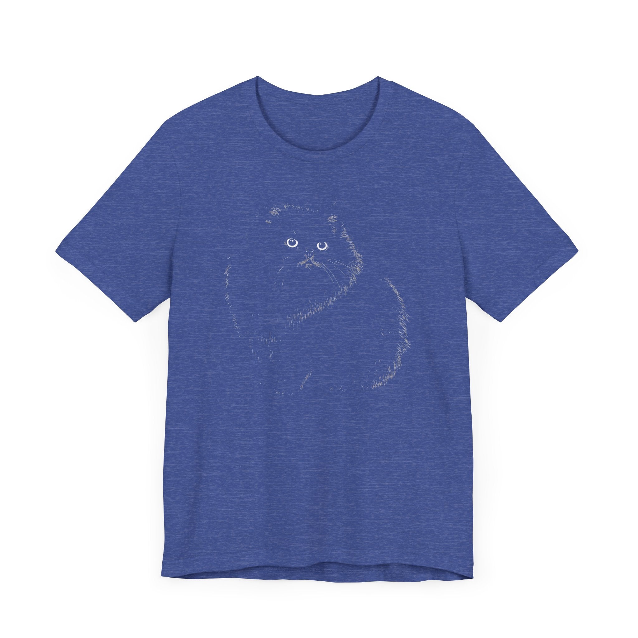 Fluffy Black Cat Graphic Tee
