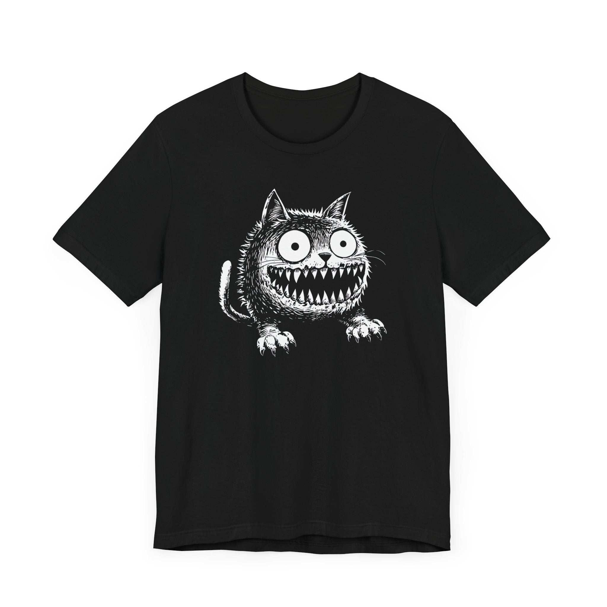 Grinning Creepy Cat T-Shirt