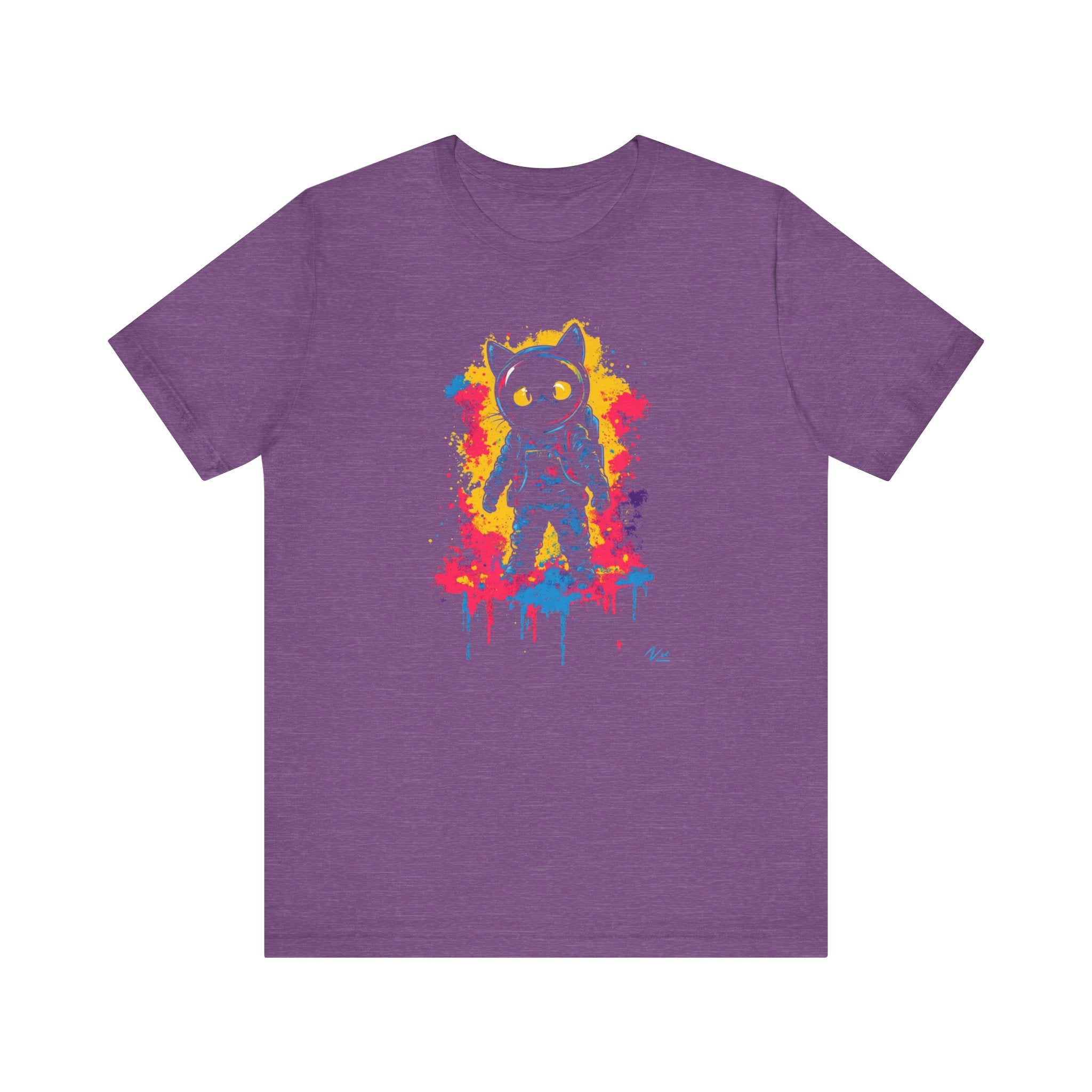 Vibrant Splash Catstronaut T-Shirt