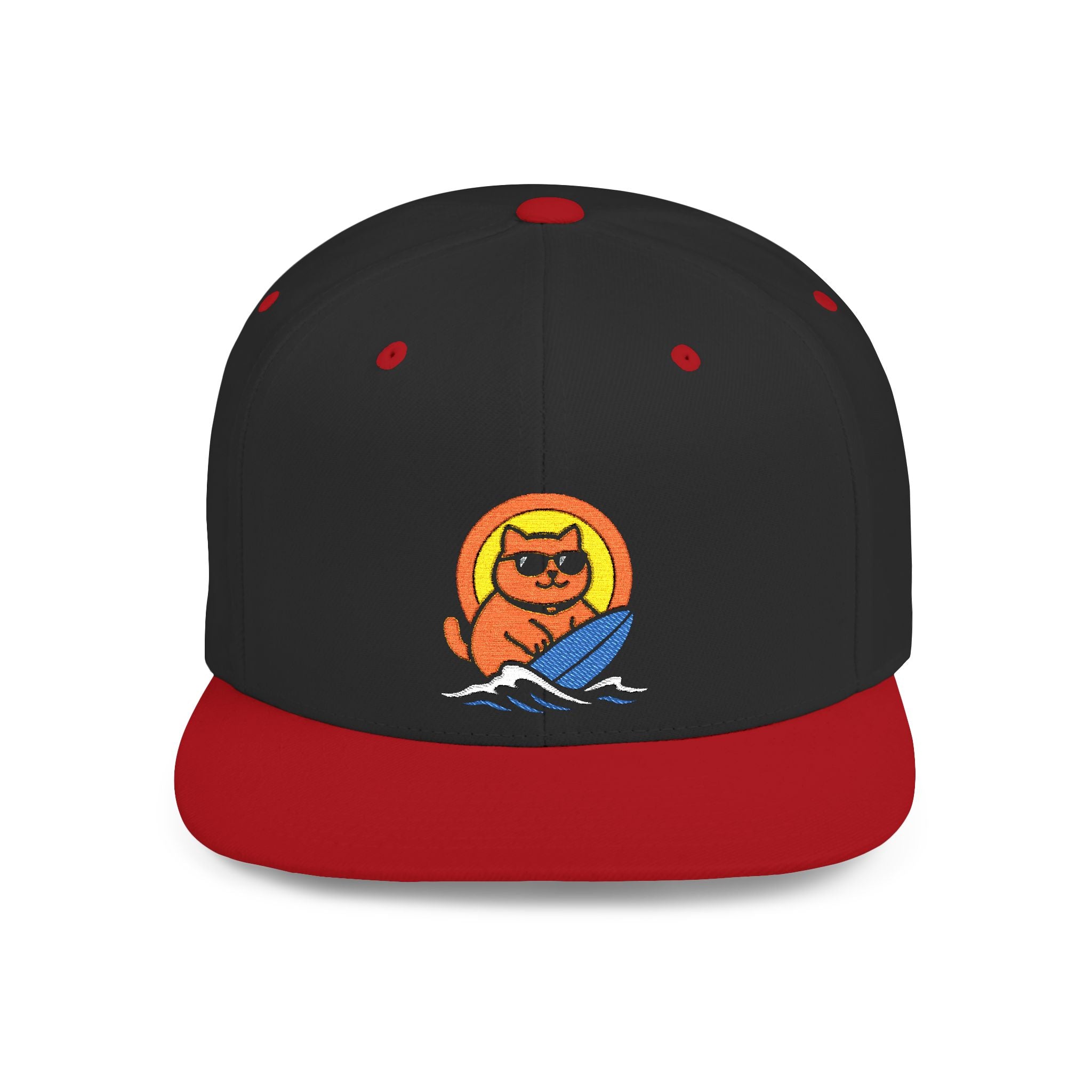 Chonky Surf Cat Snapback Hat