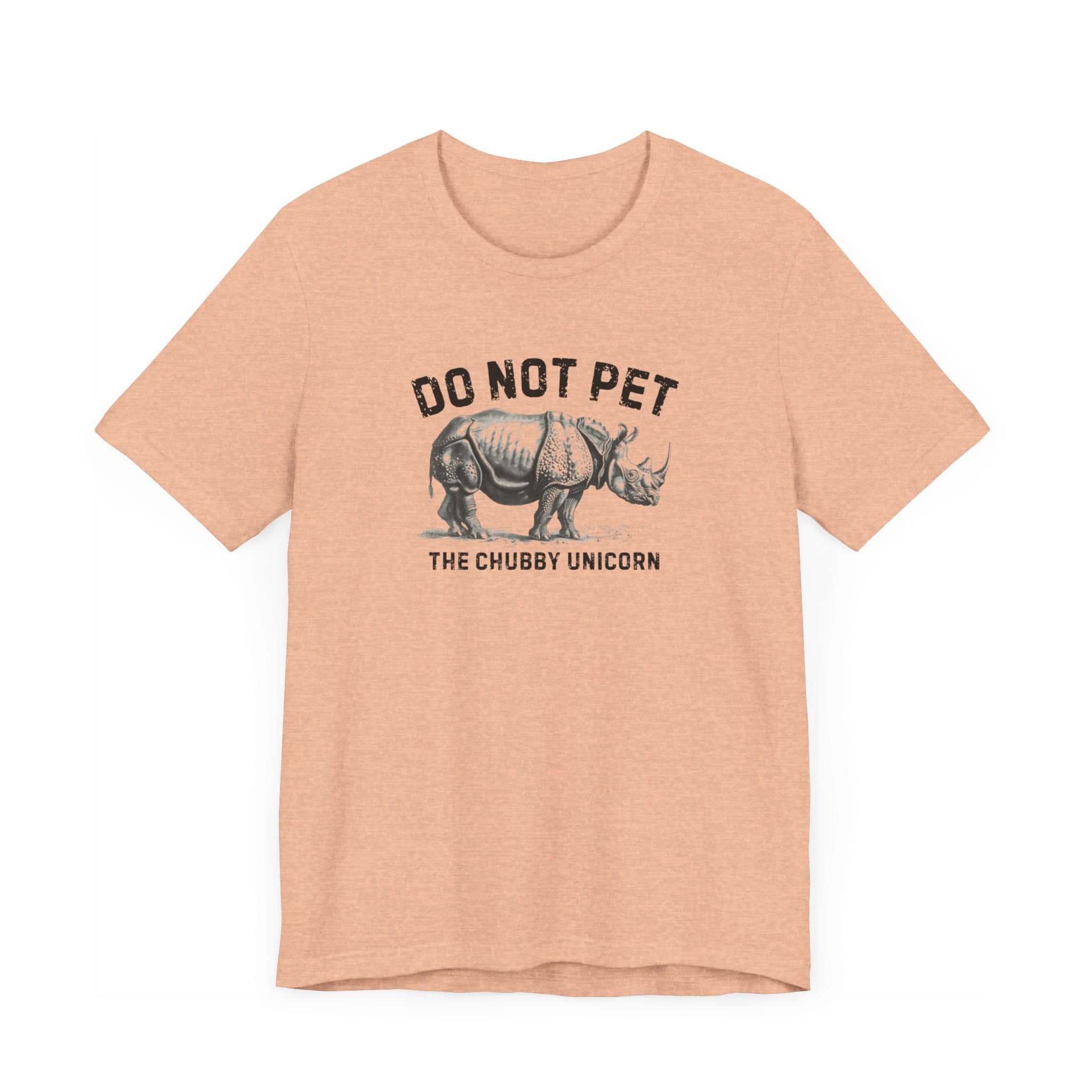 Do Not Pet The Chubby Unicorn Shirt Funny Rhino Lover Tee