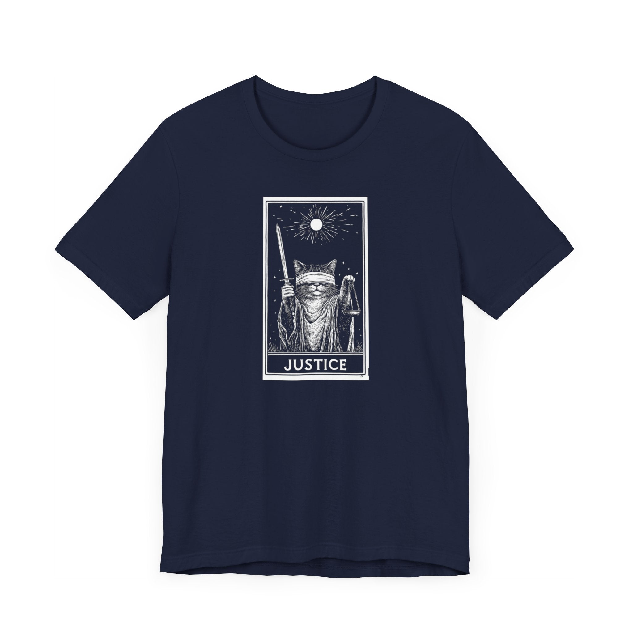 Justice Tarot Cat T-Shirt