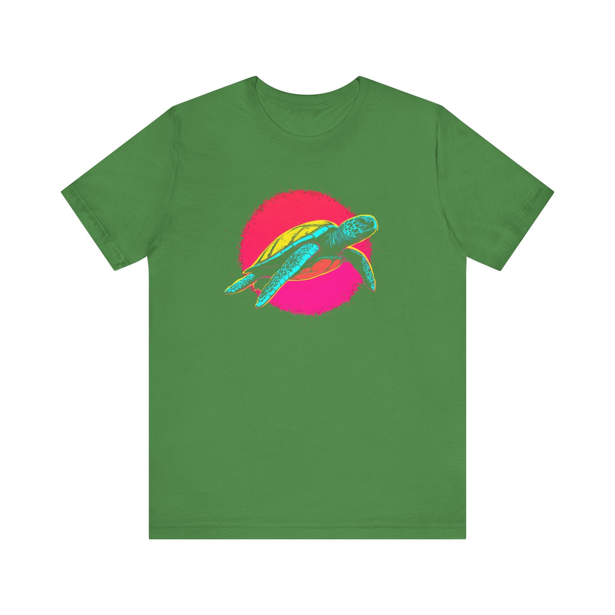 Neon Sea Turtle T-Shirt - Vibrant Ocean Vibes