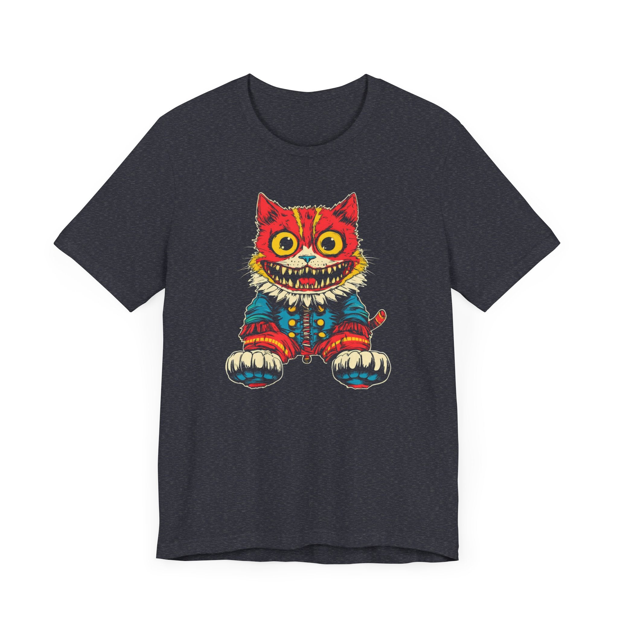 Vintage Creepy Cat Graphic Tee