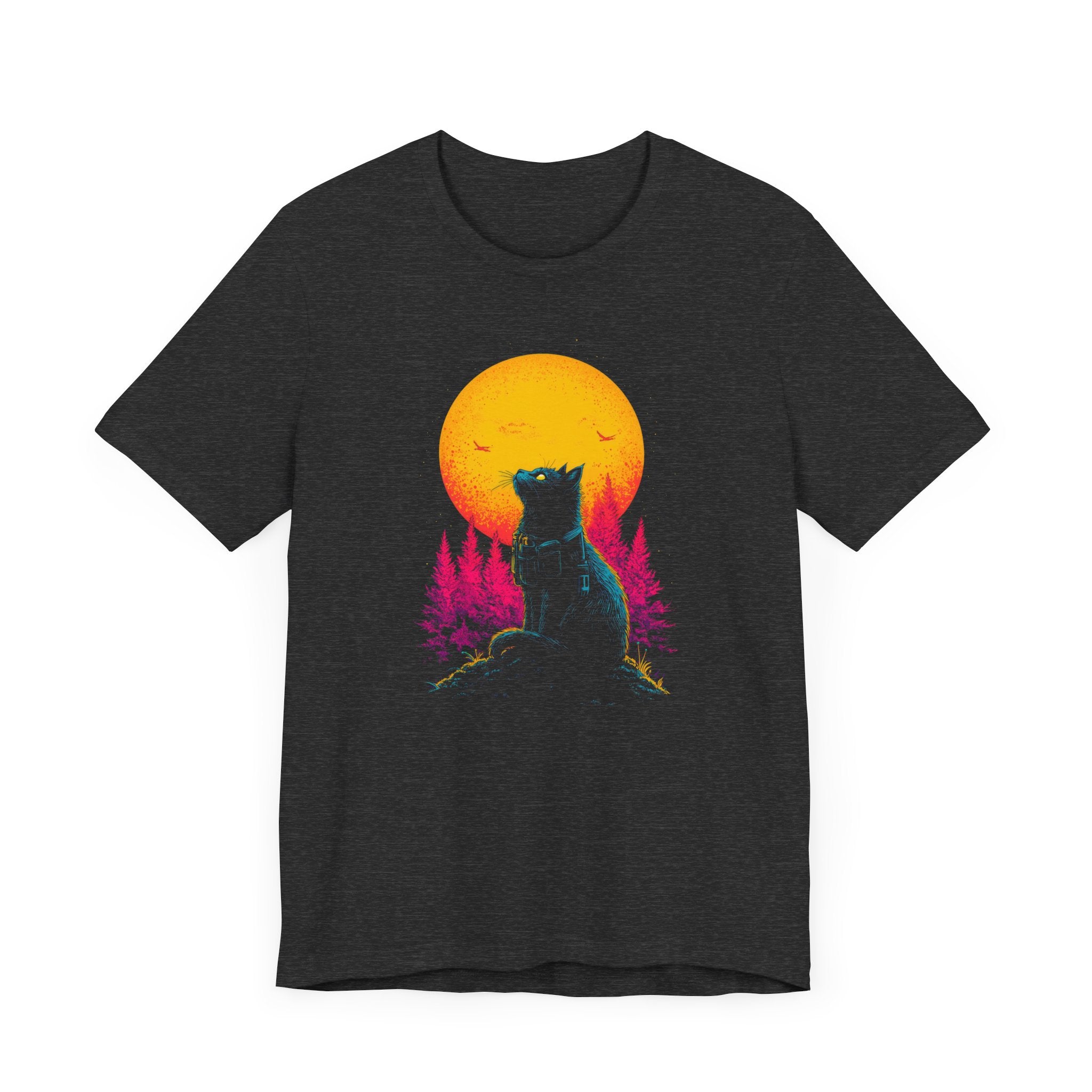 Moonlit Adventure Cat T-Shirt