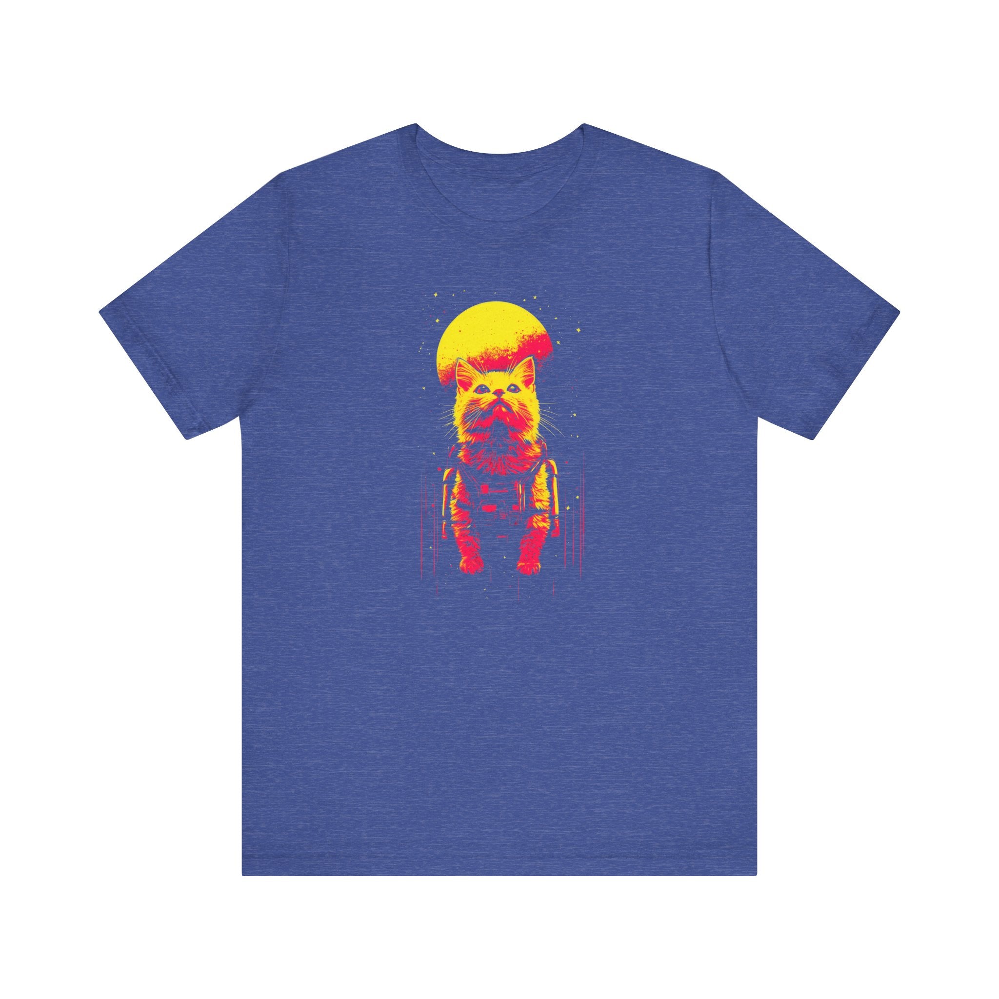 Neon Moon Astronaut Cat T-Shirt