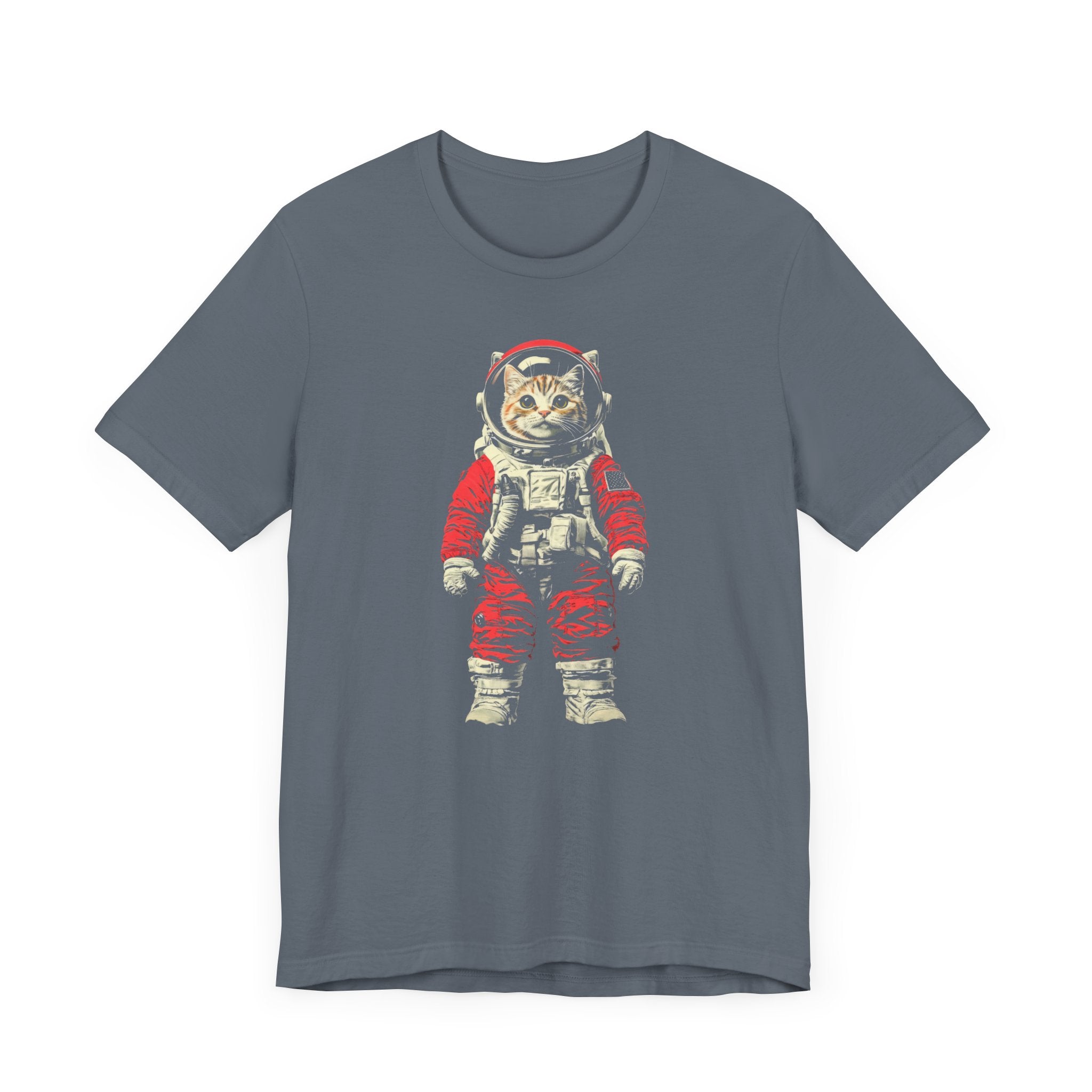 Adventurous Cat Astronaut Graphic Tee