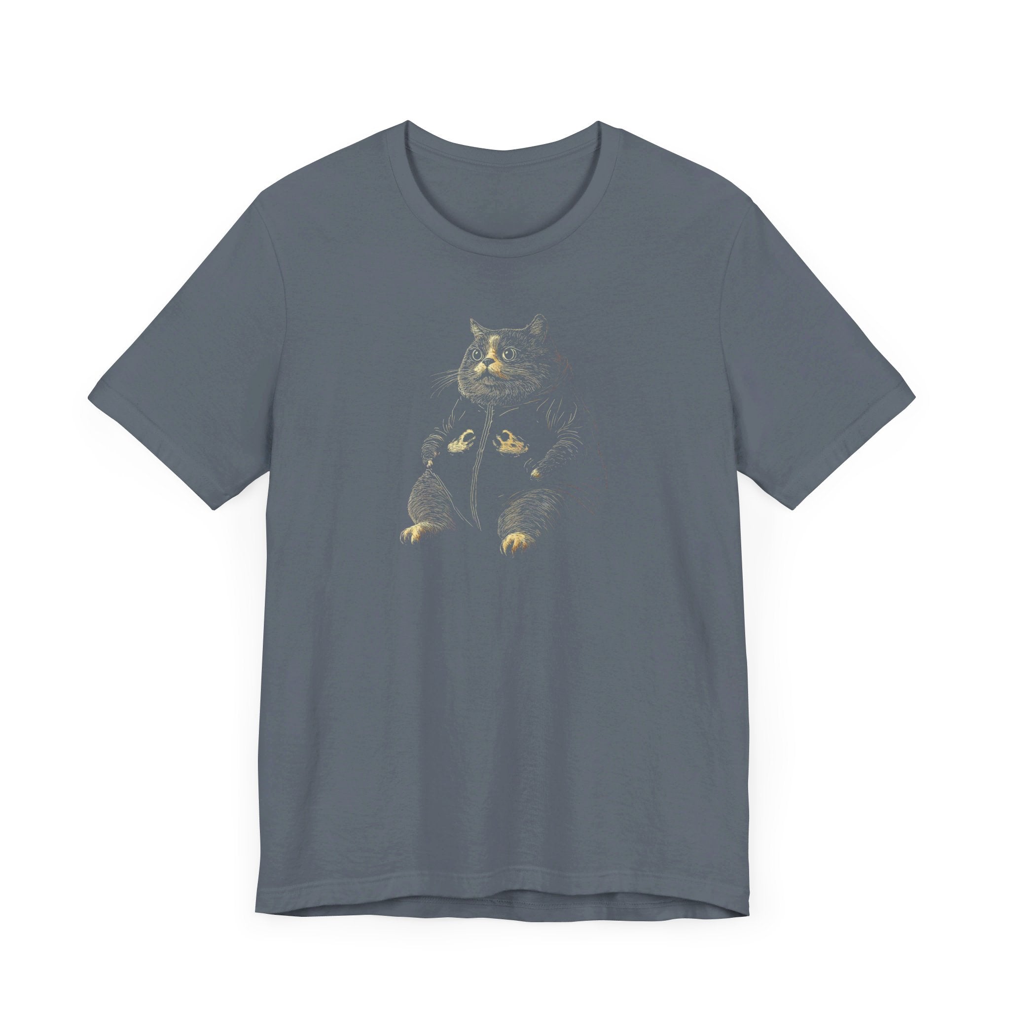 Chubby Cat Hoodie Graphic T-Shirt