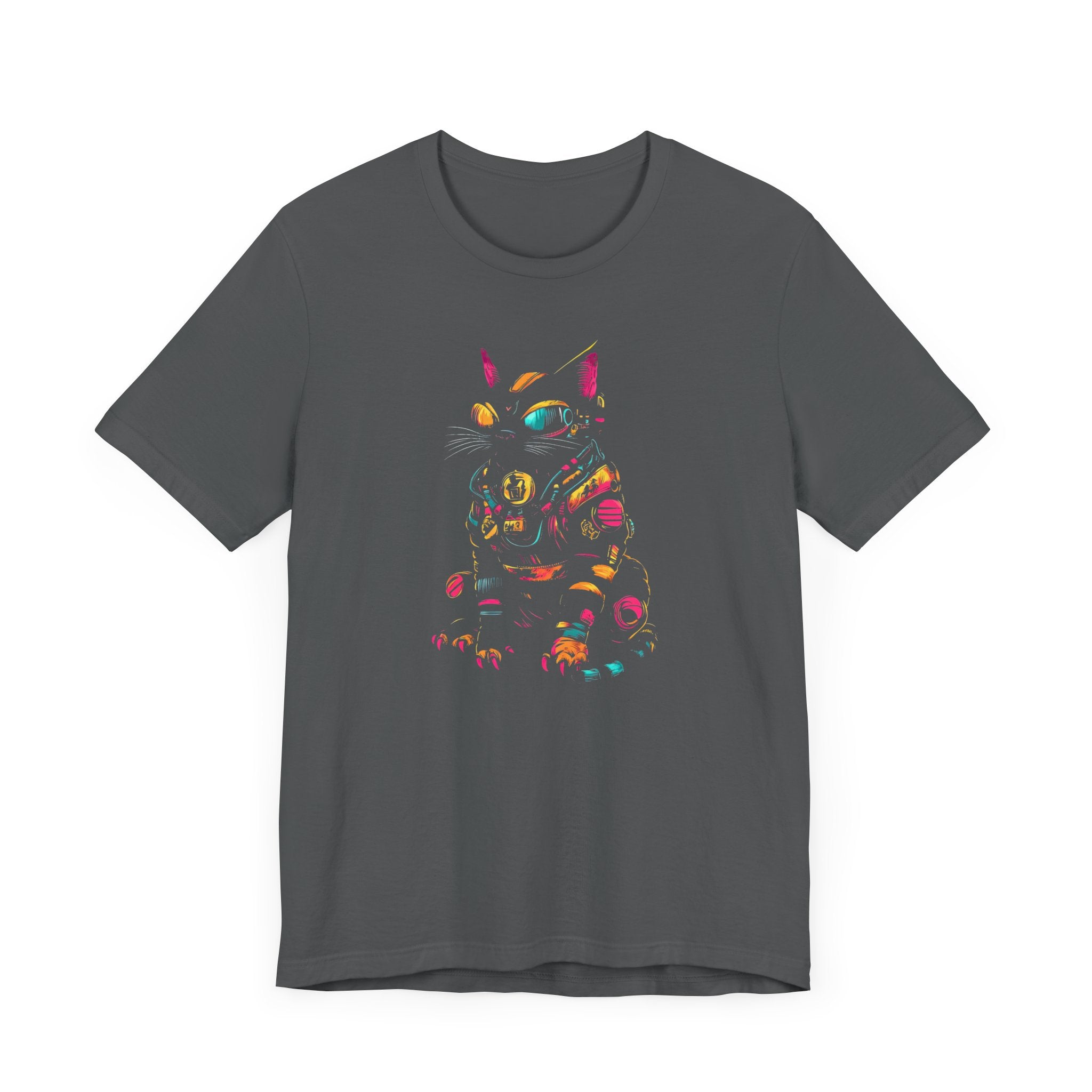 Neon Cyber Cat T-Shirt