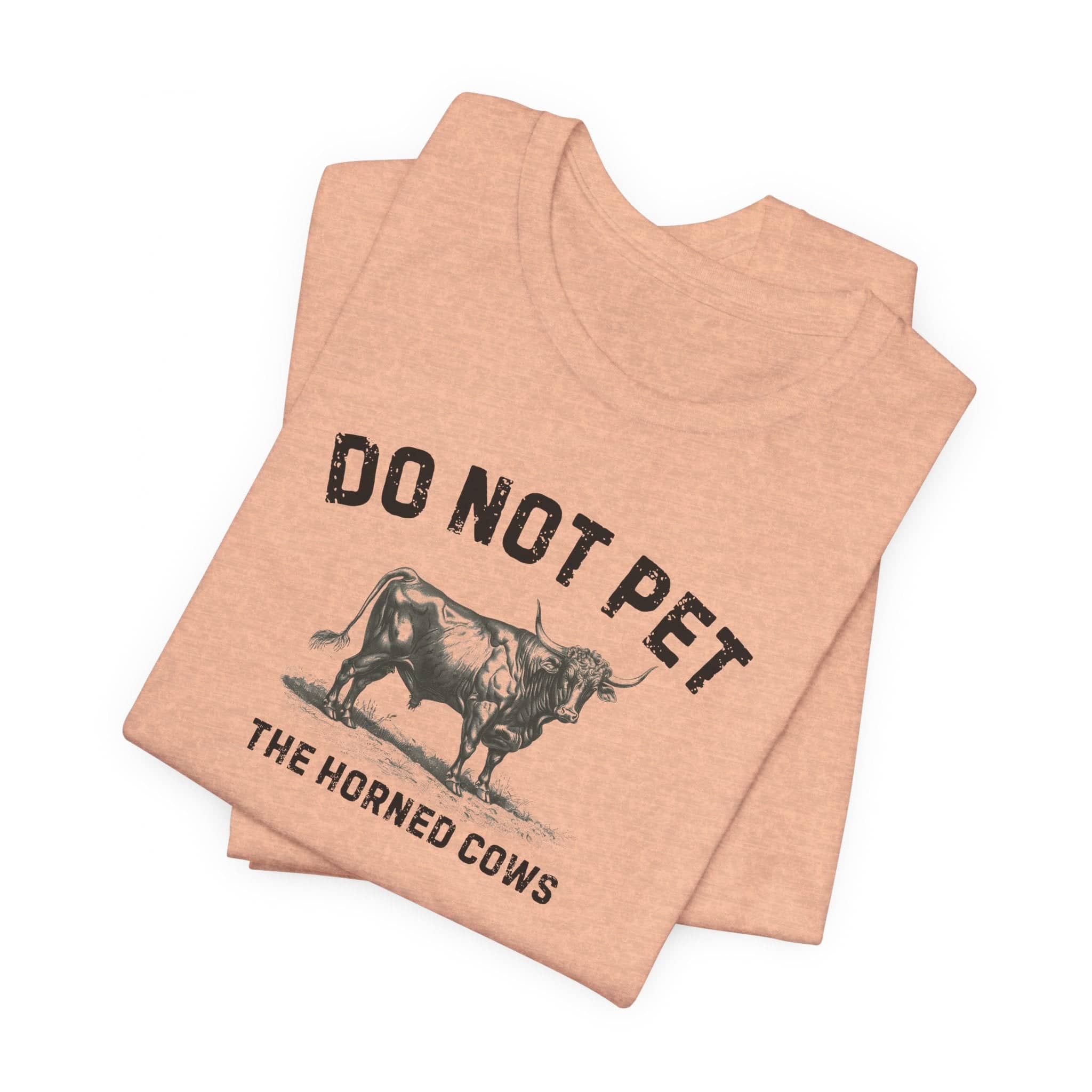 Do Not Pet The Horned Cows Shirt Funny Bull Lover Tee