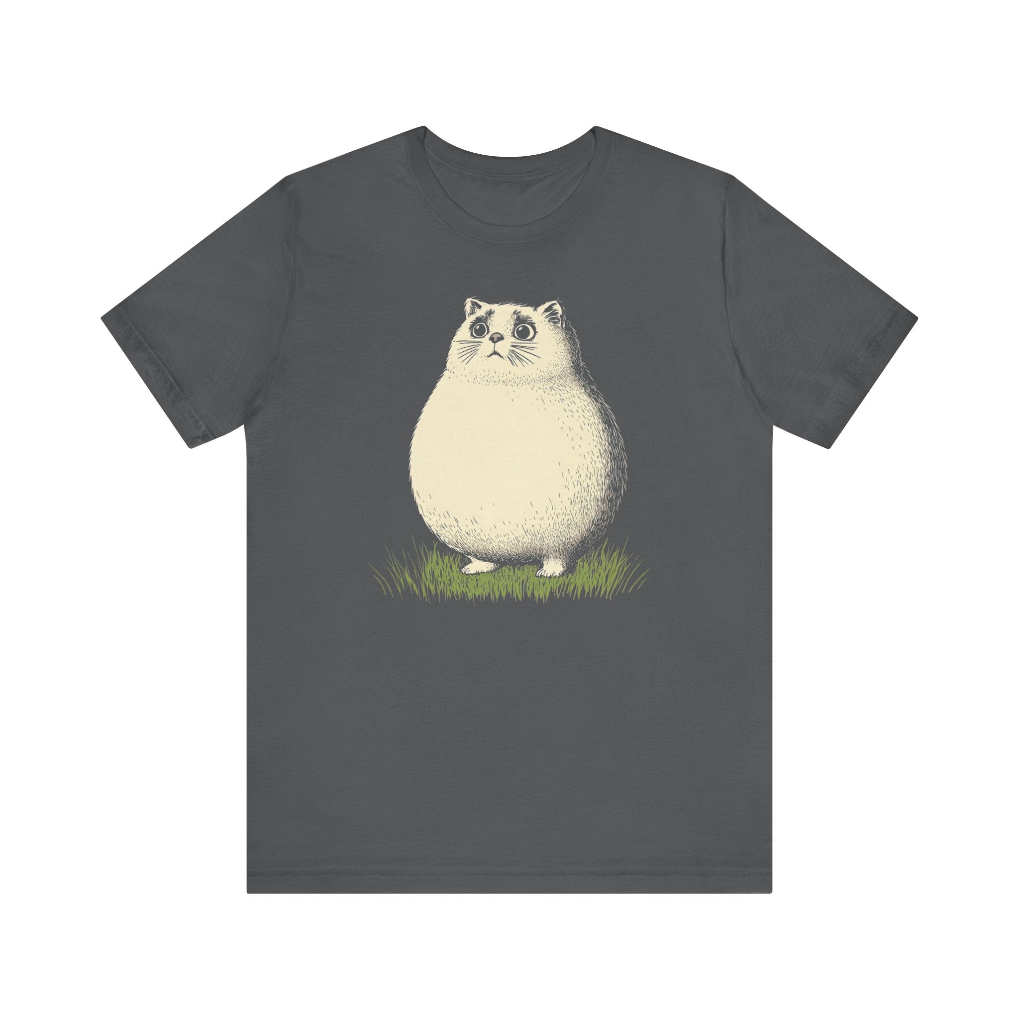 Chubby Cat in Grass Graphic Tee