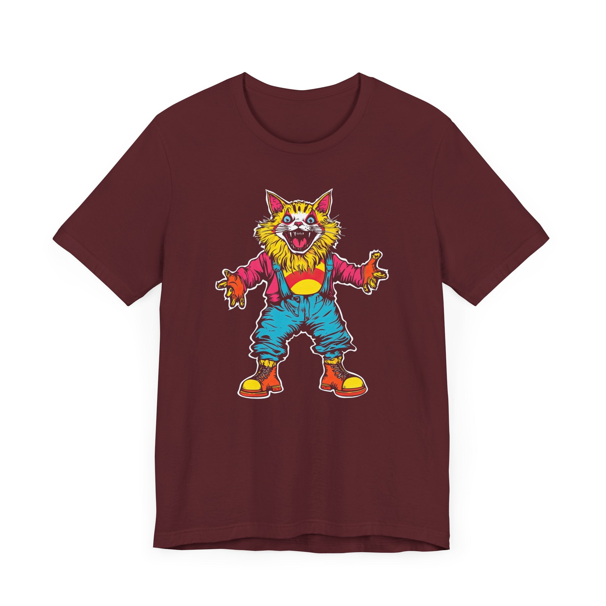 Colorful Clown Cat T-Shirt