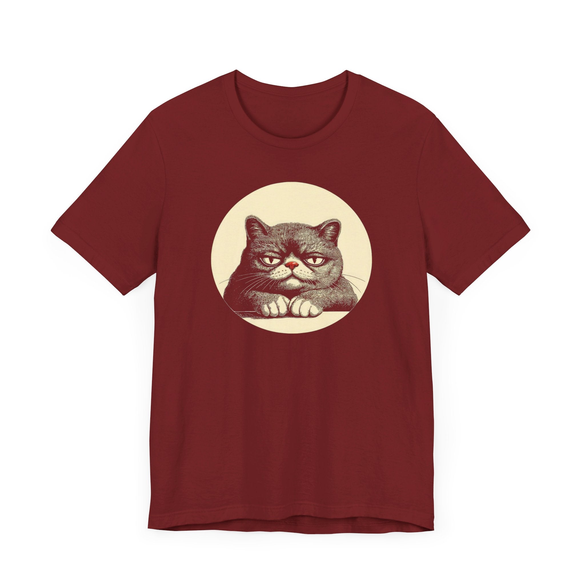 Grumpy Cat Graphic Tee – Vintage Style Cat Lover Shirt